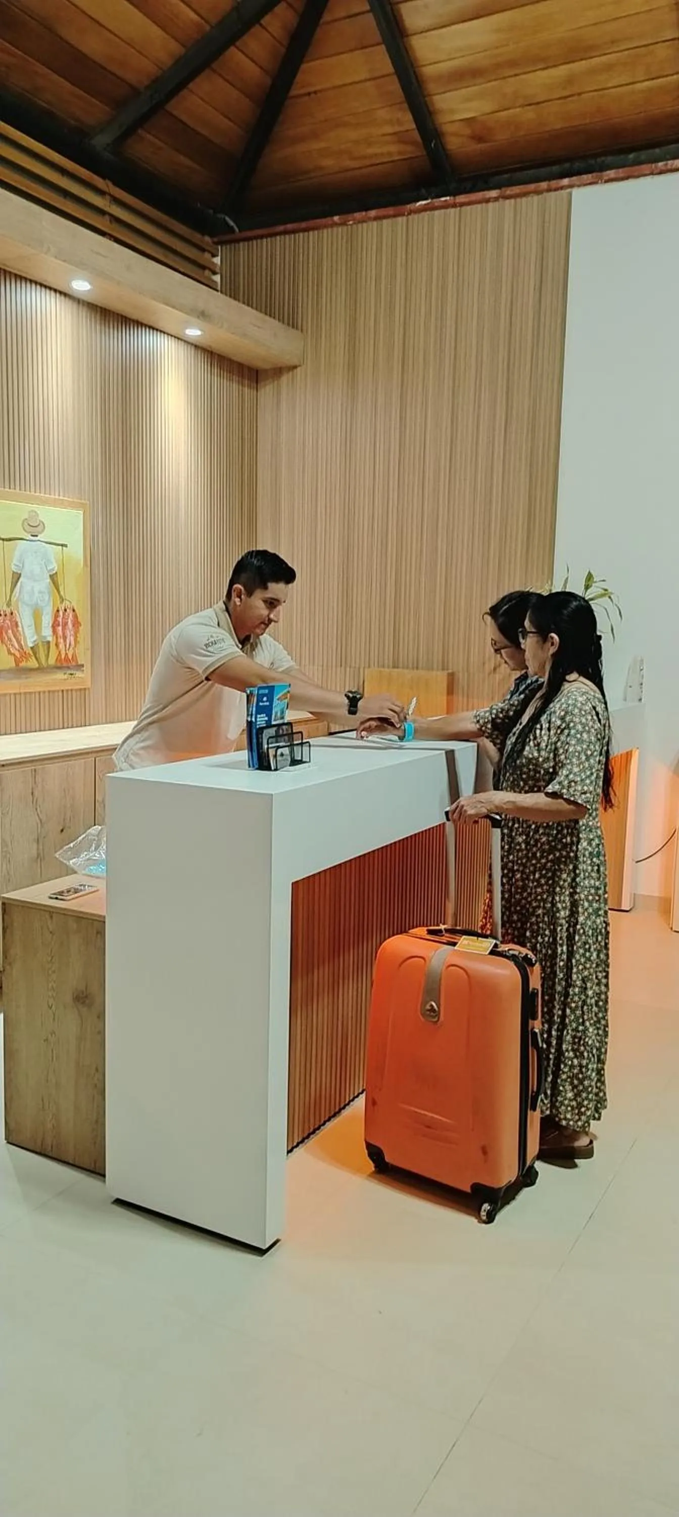 Lobby or reception in Prim Hotel Vichayito