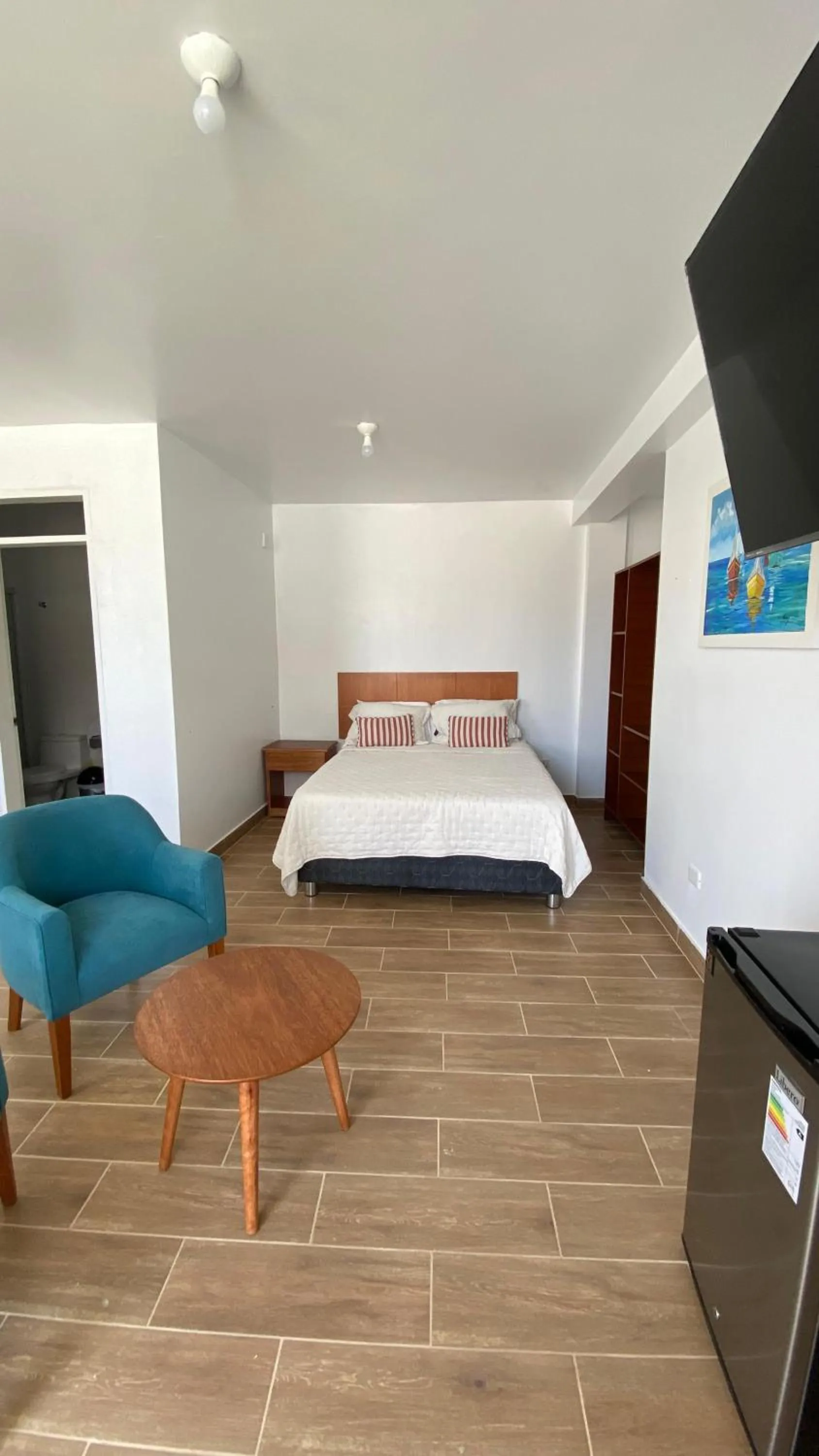 Bed in Prim Hotel Vichayito