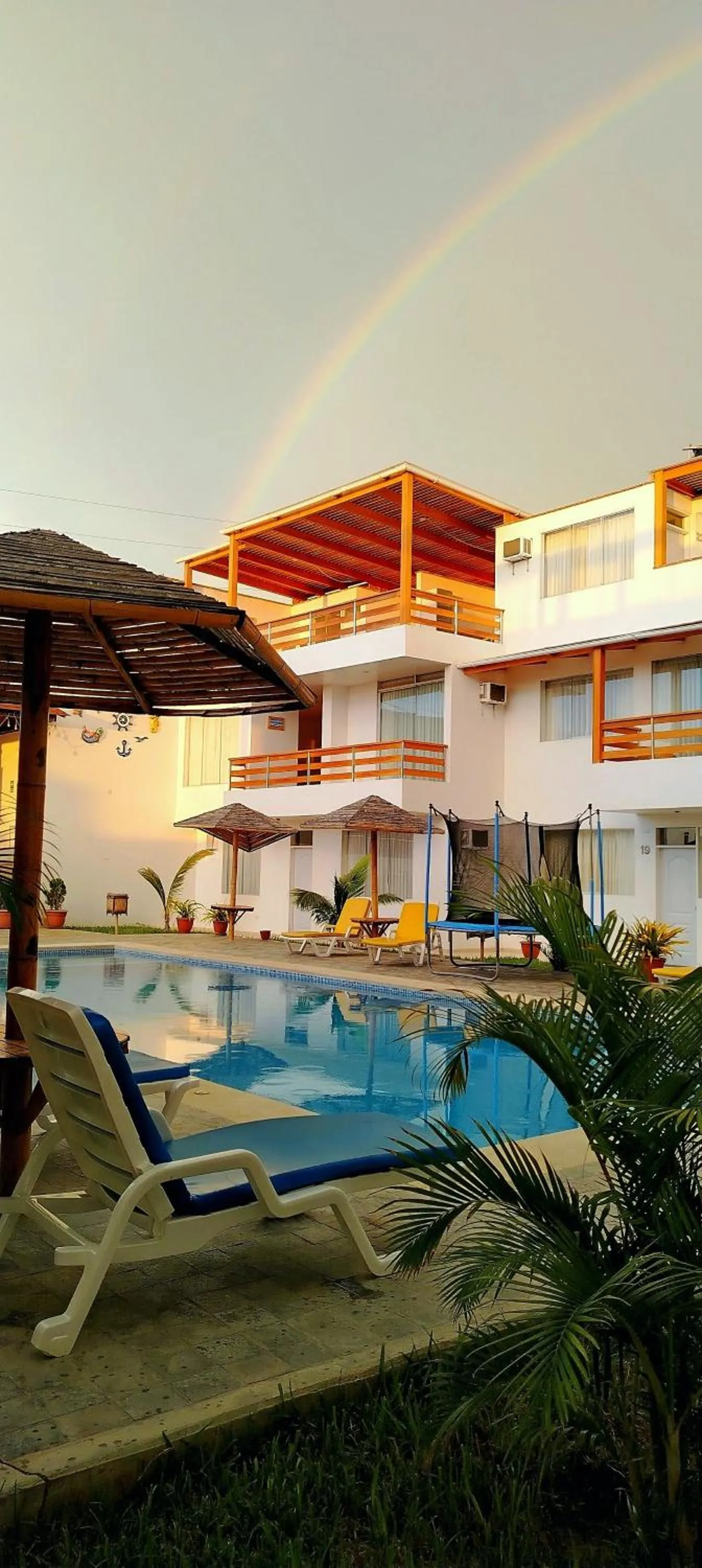 Pool view in Prim Hotel Vichayito