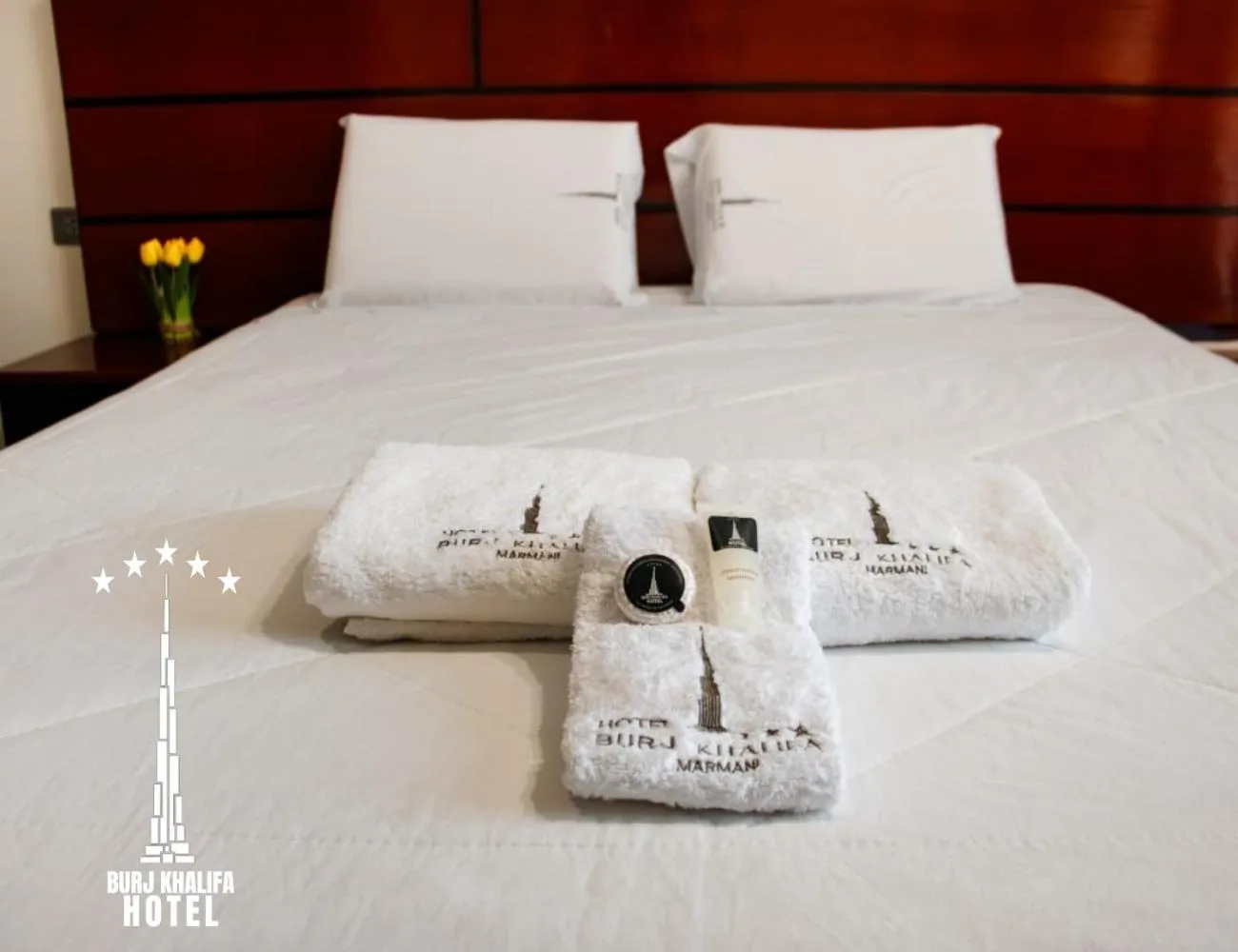 Bed in Hotel Burj Khalifa