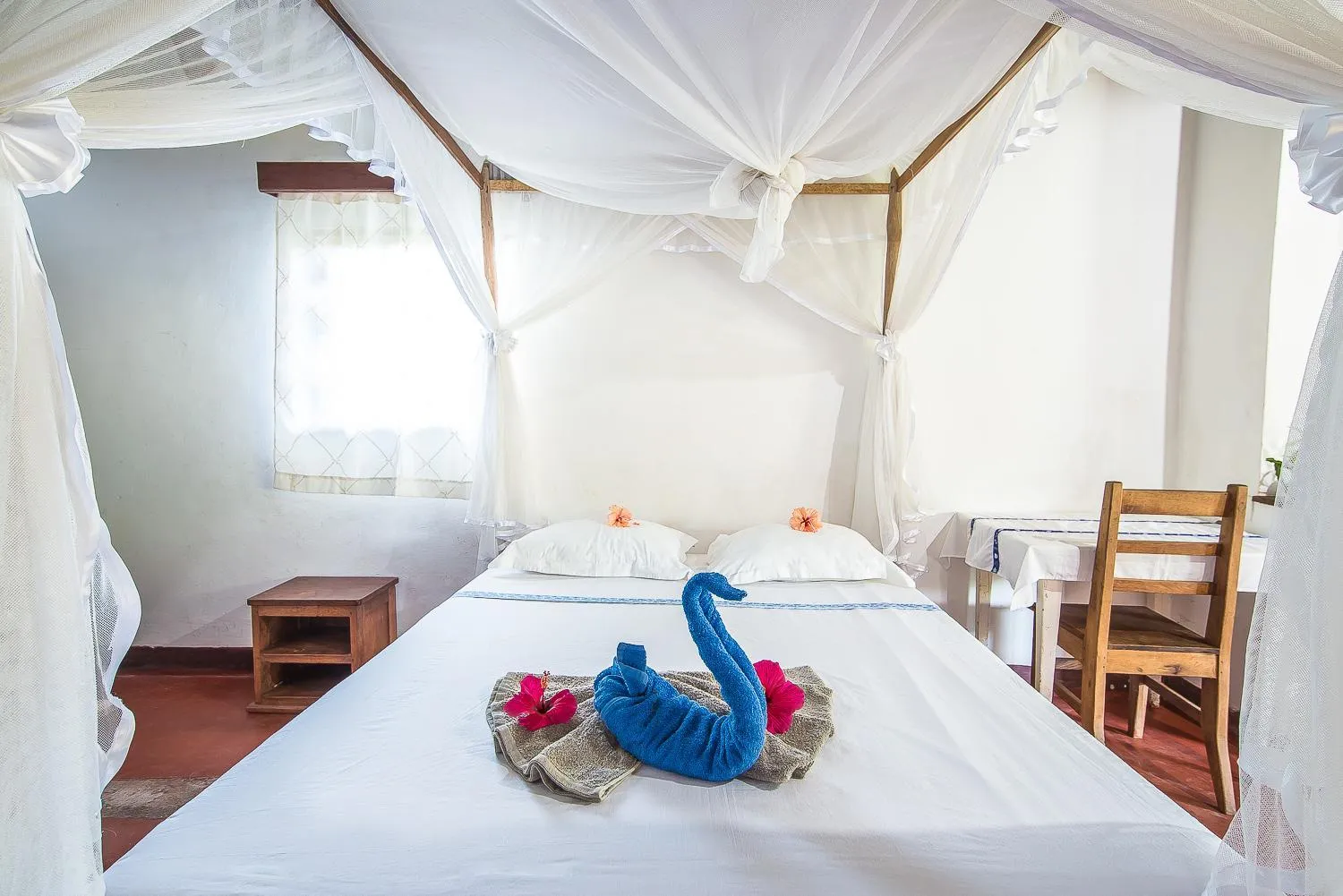 Bed in Hotel le Lagon