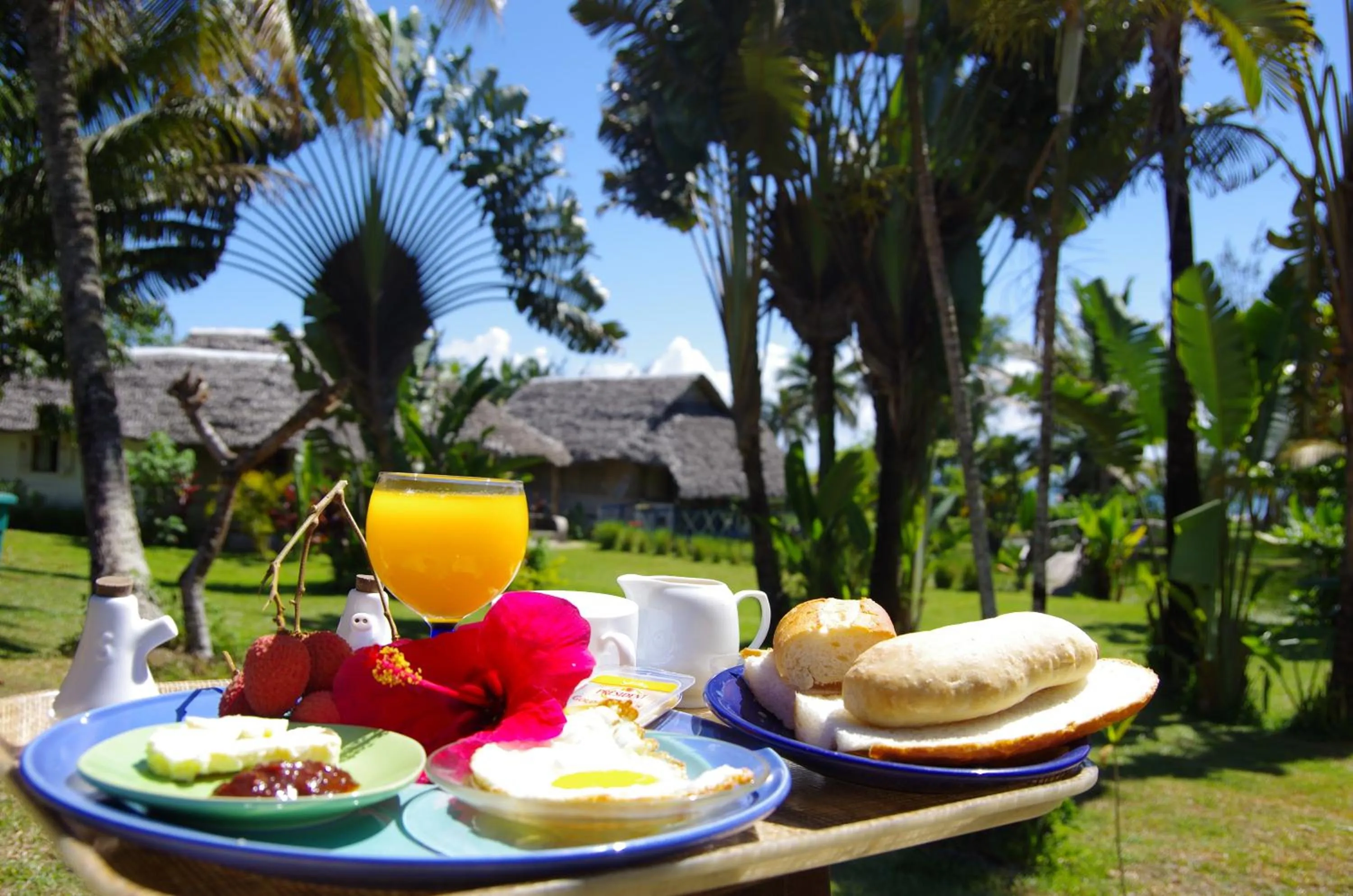Patio in Hotel le Lagon