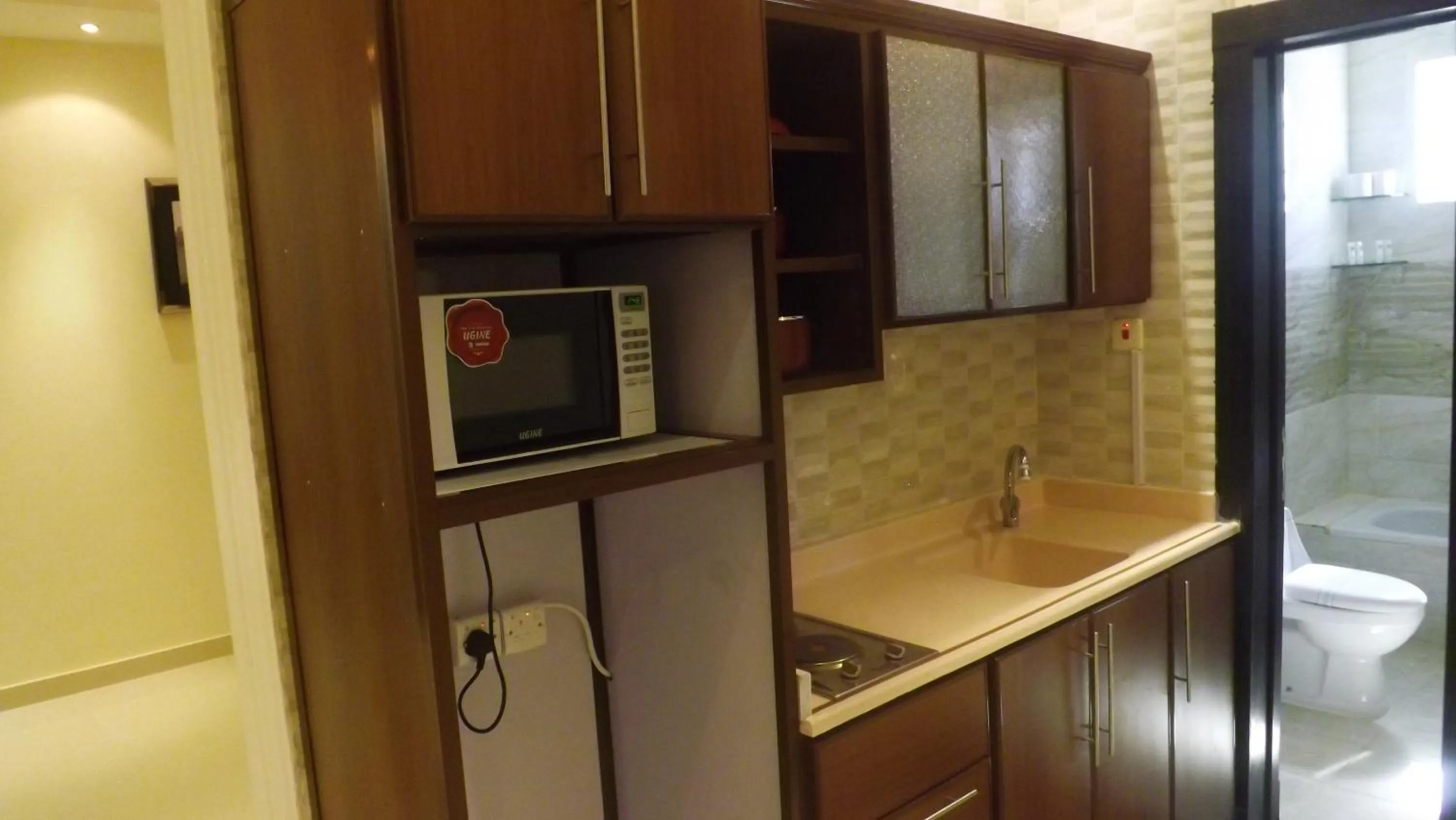 Kitchen or kitchenette in Taleen Serviced Apartments AlMasif