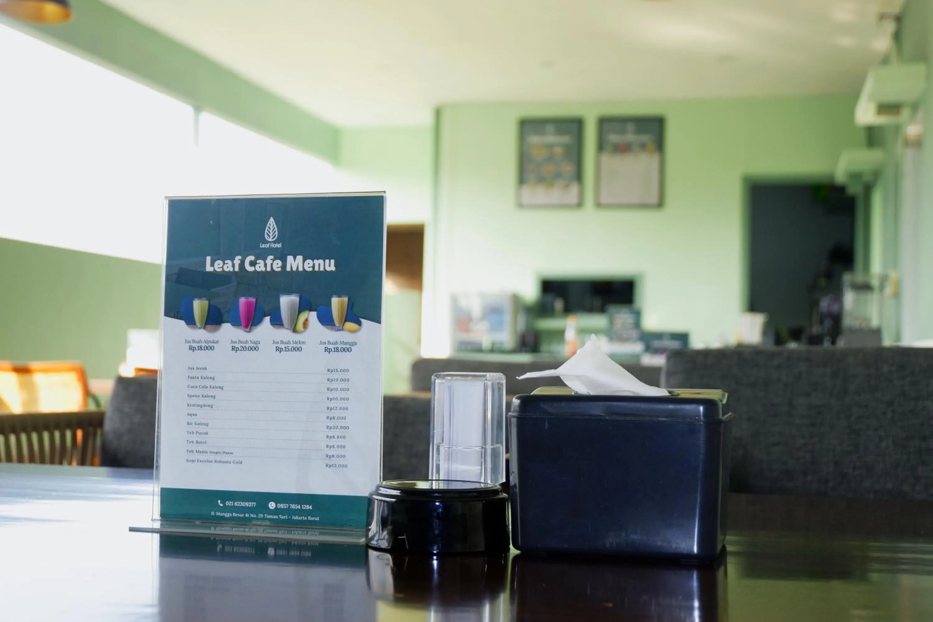 Restaurant/places to eat in LEAF HoteL