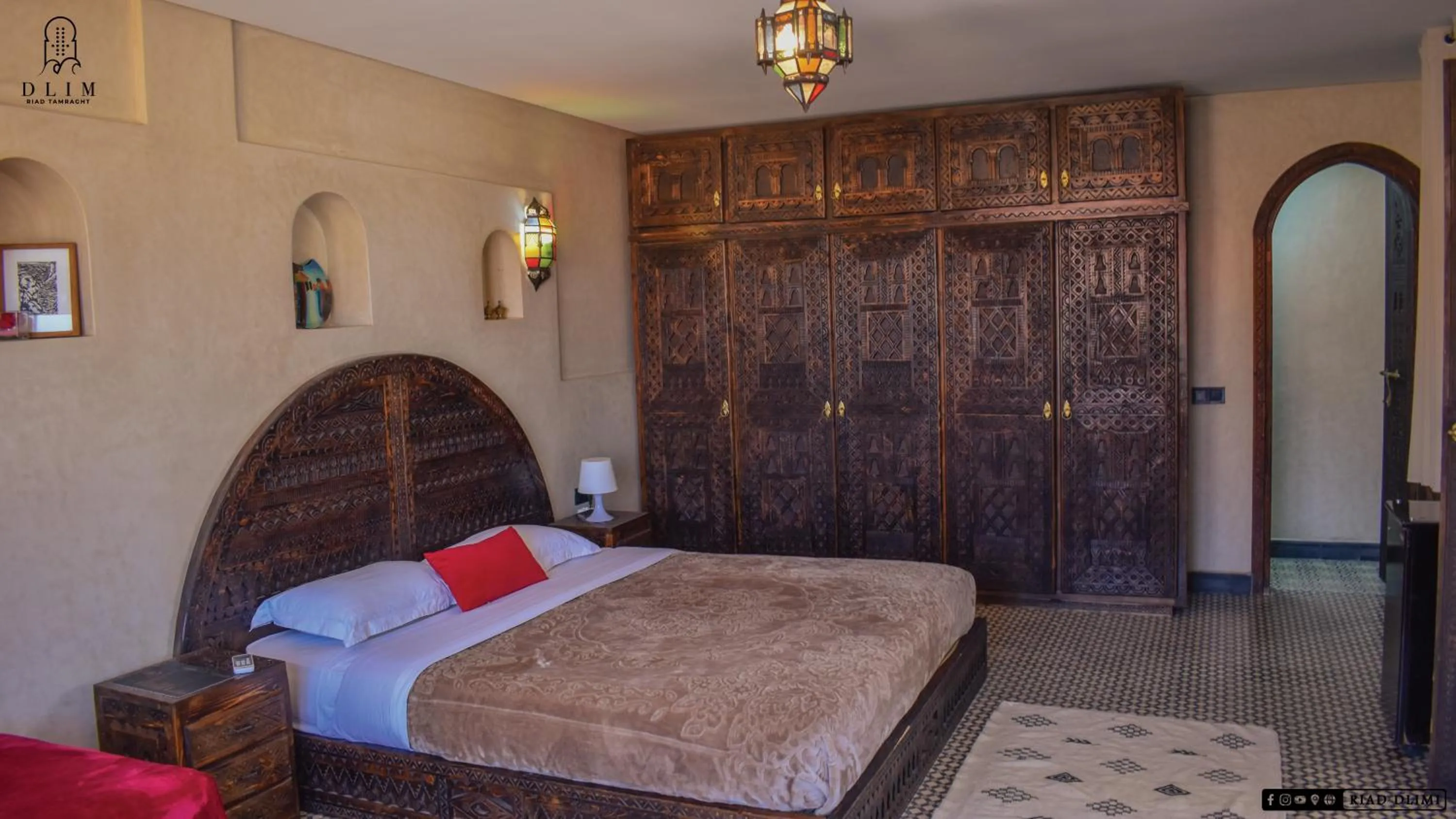Bedroom in Auberge RIAD DLIM Tamraght