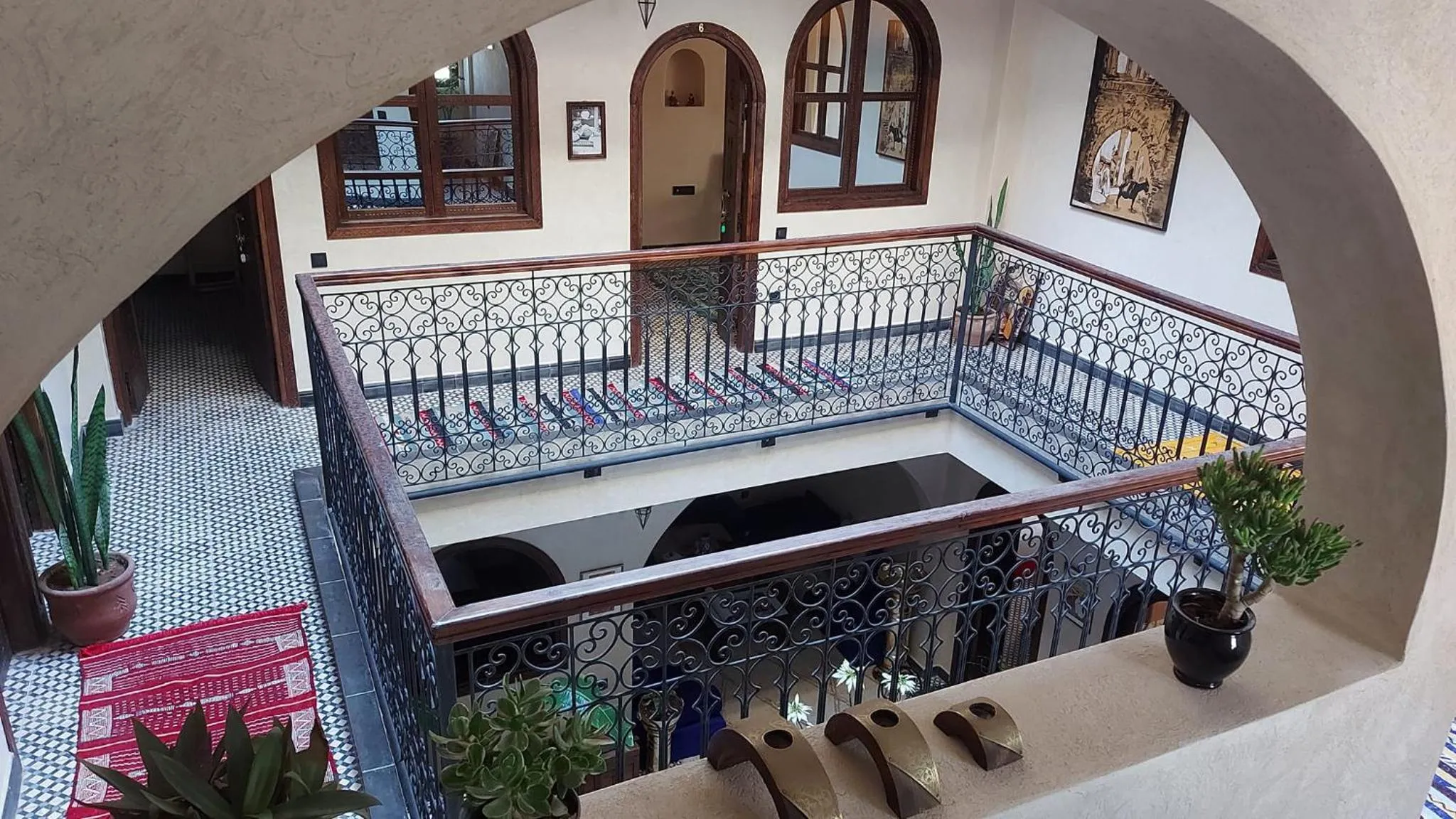 Patio in Auberge RIAD DLIM Tamraght