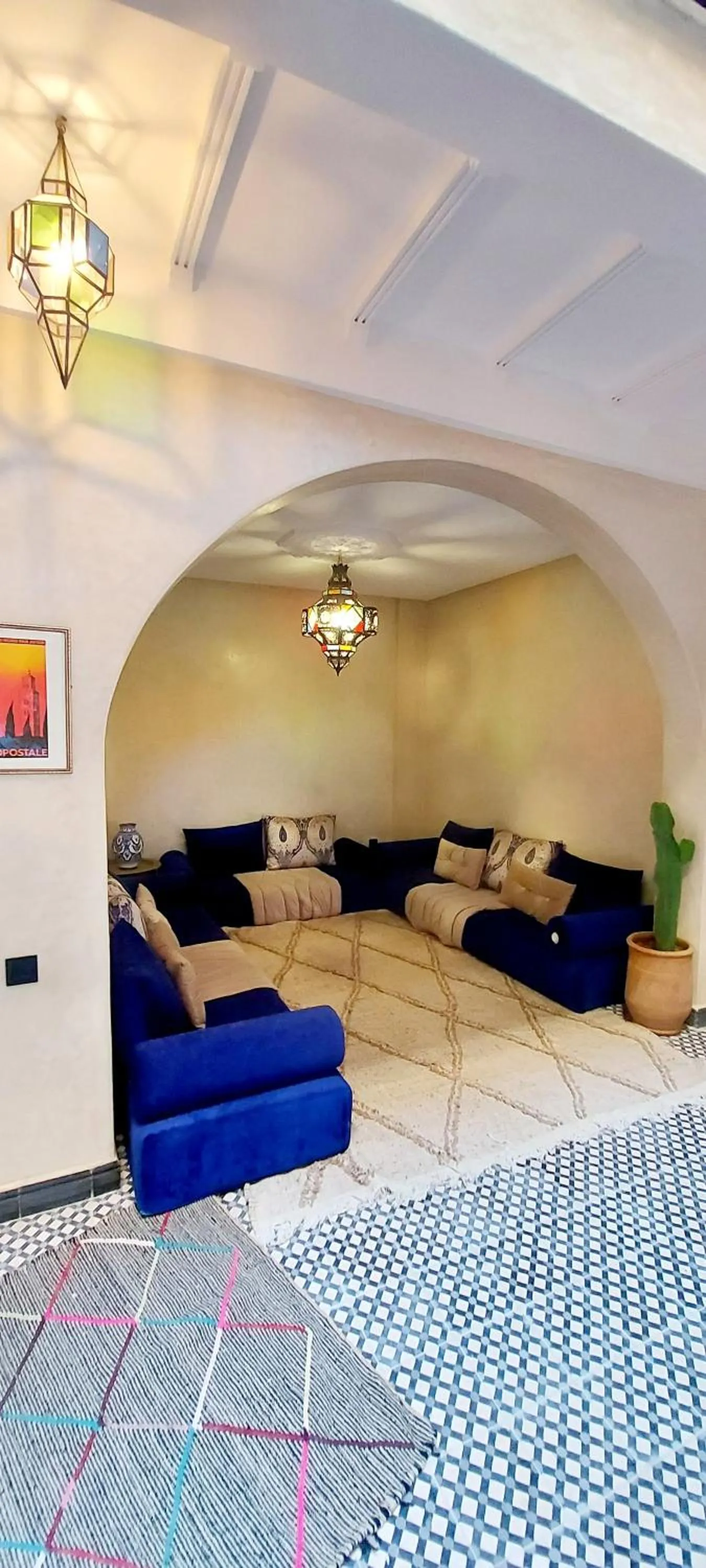 Living room in Auberge RIAD DLIM Tamraght