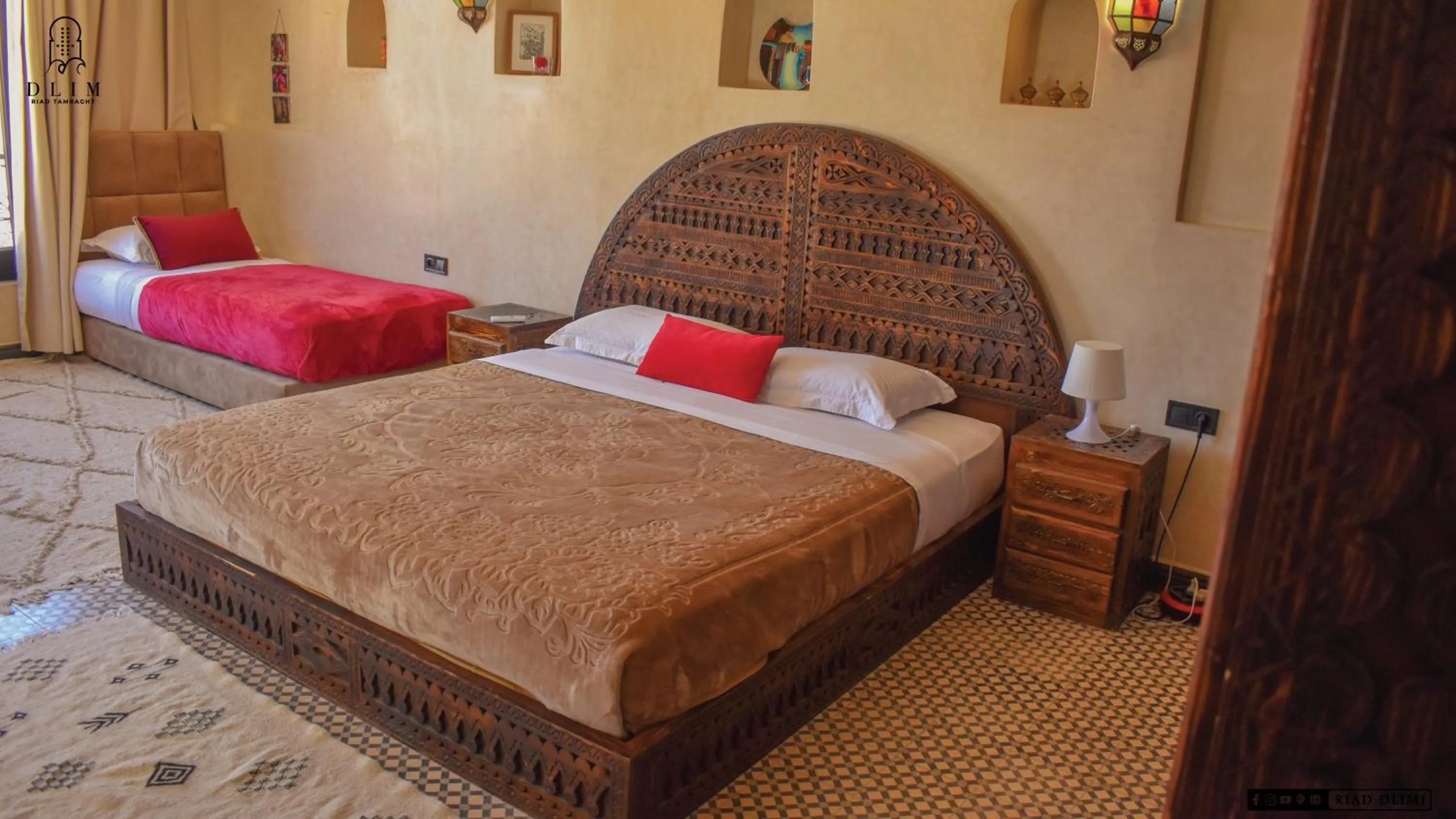 Bedroom in Auberge RIAD DLIM Tamraght