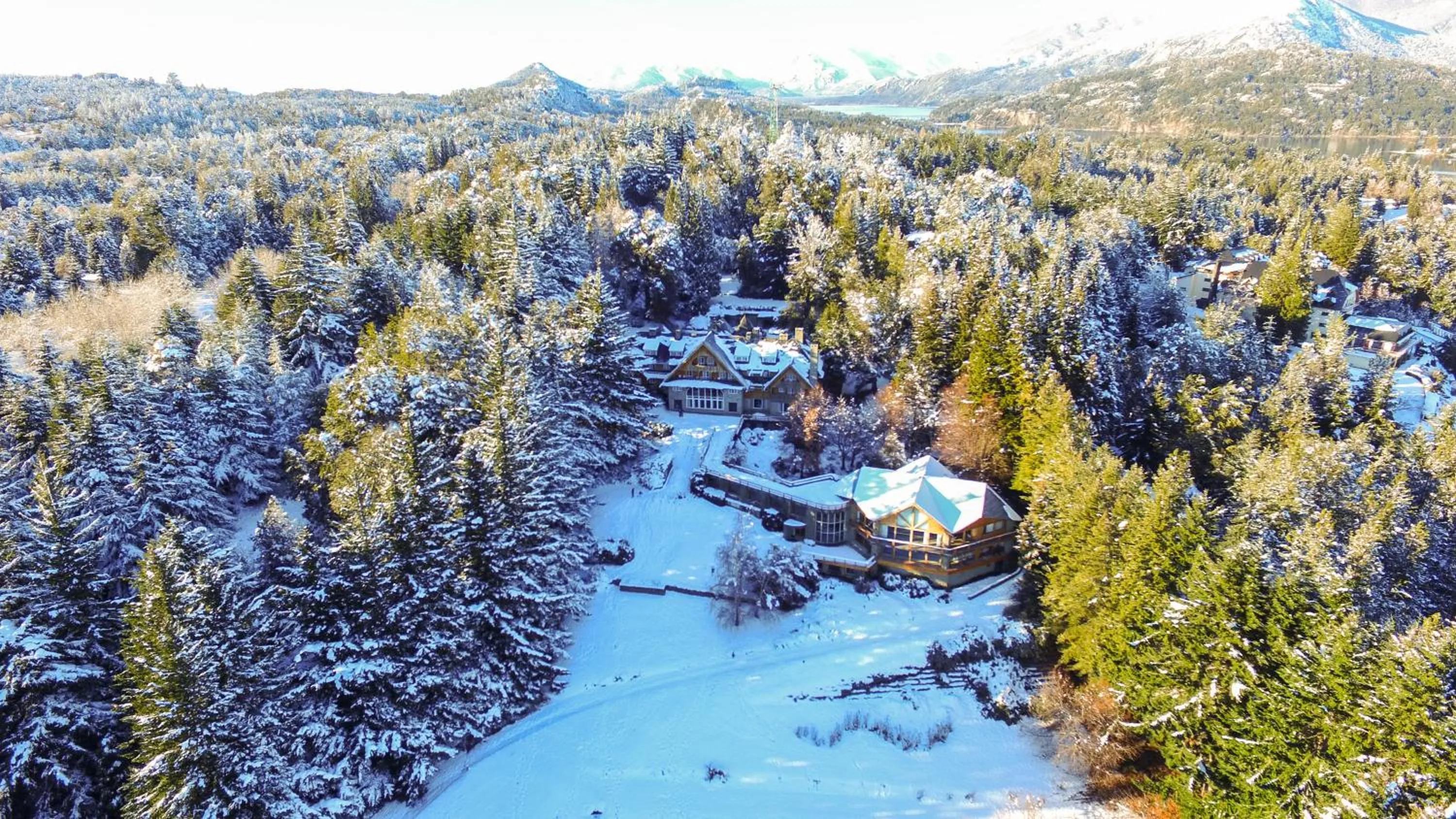 Garden view in Hotel Tunquelén