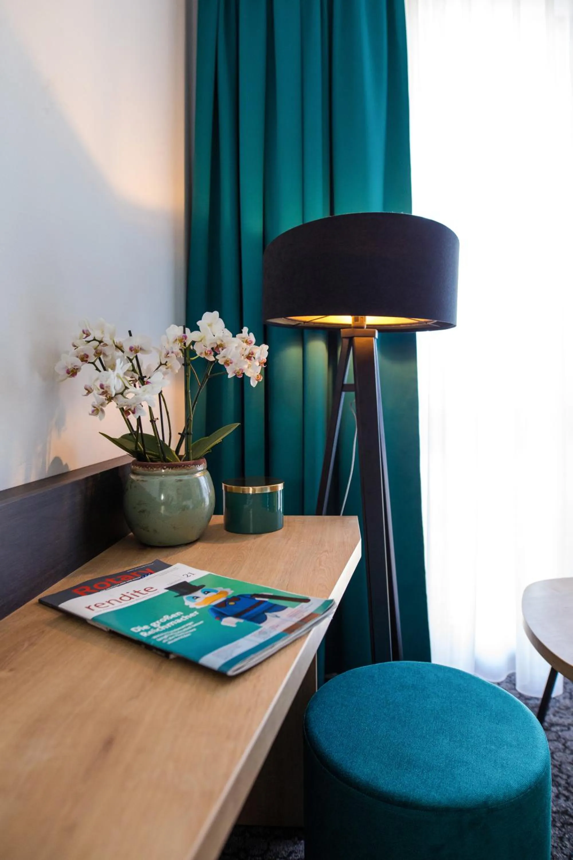 Seating area in Das Steinmüller Hotel