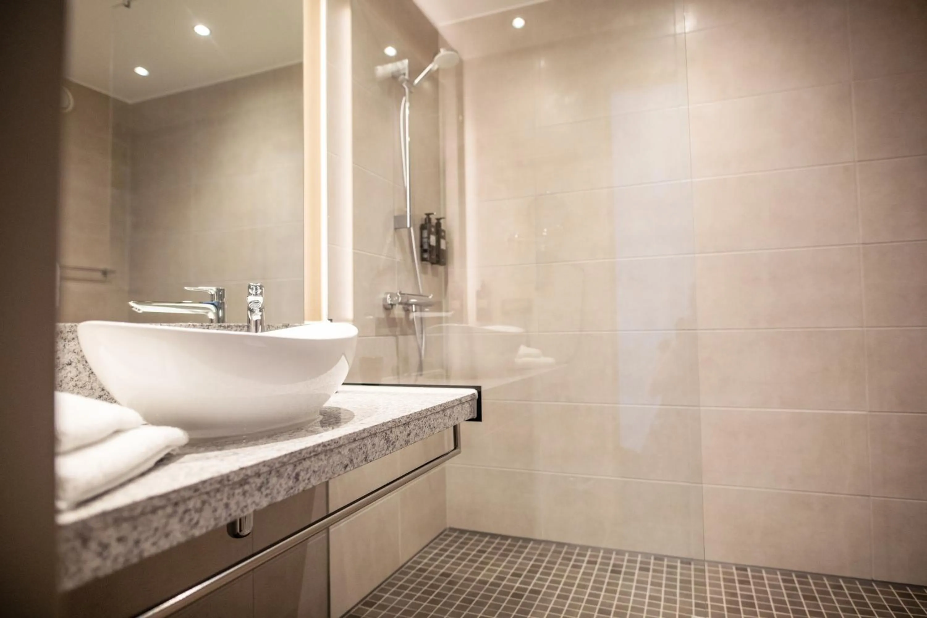 Bathroom in Das Steinmüller Hotel