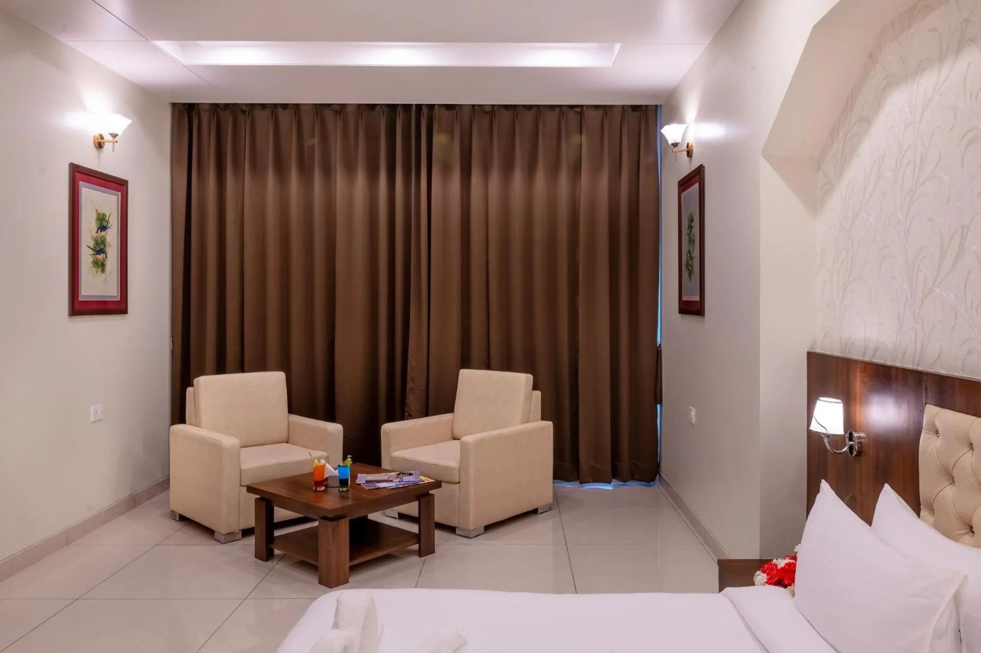 Seating area in Savitri Resort