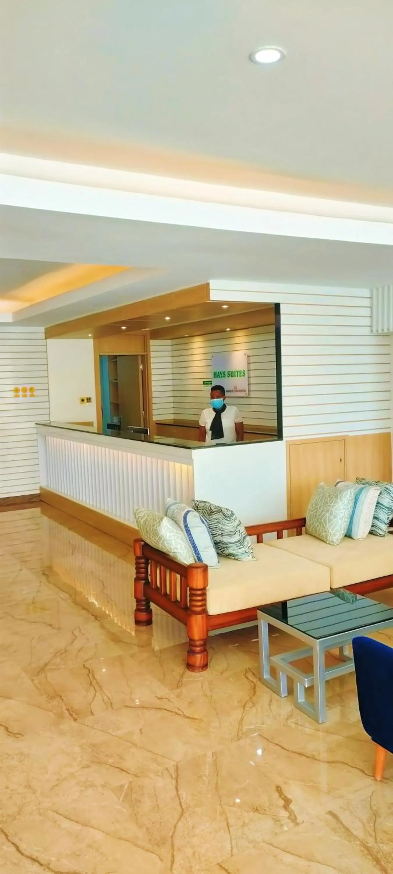 Lobby or reception in Hays Suites Hotel