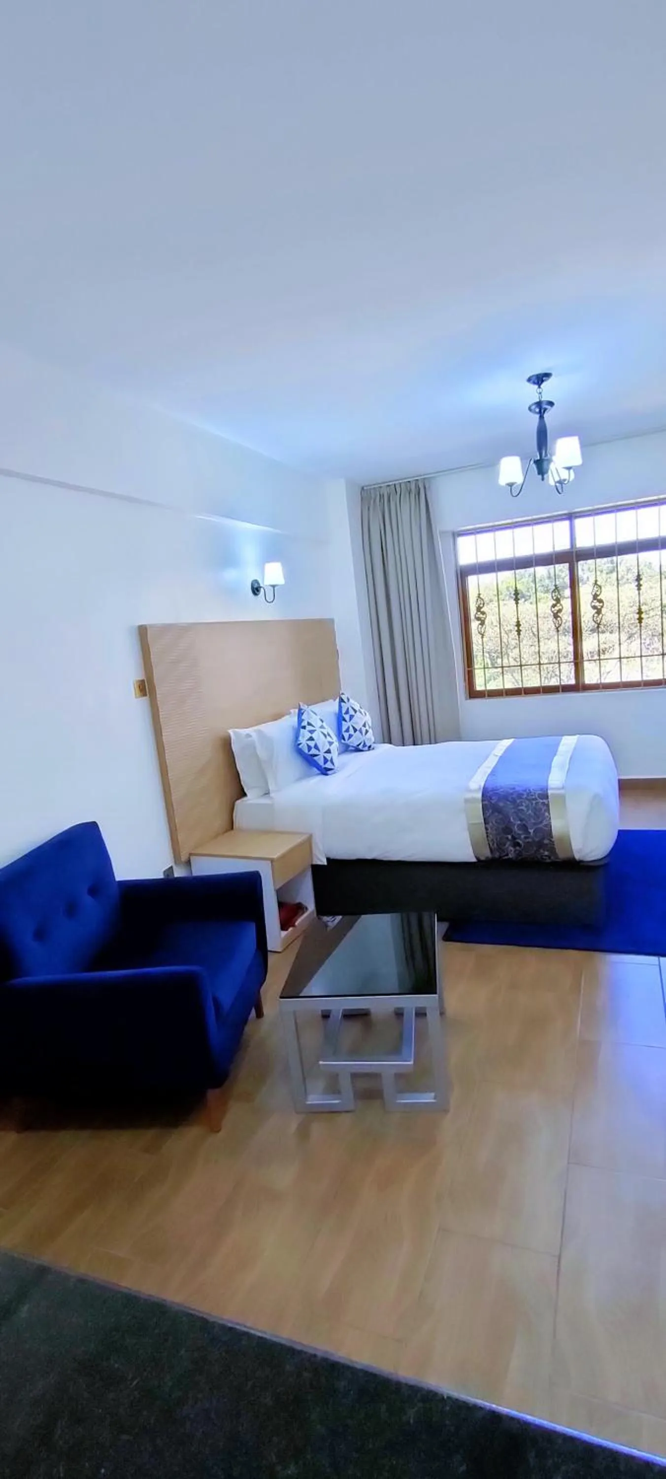 View (from property/room), Bed in Hays Suites Hotel