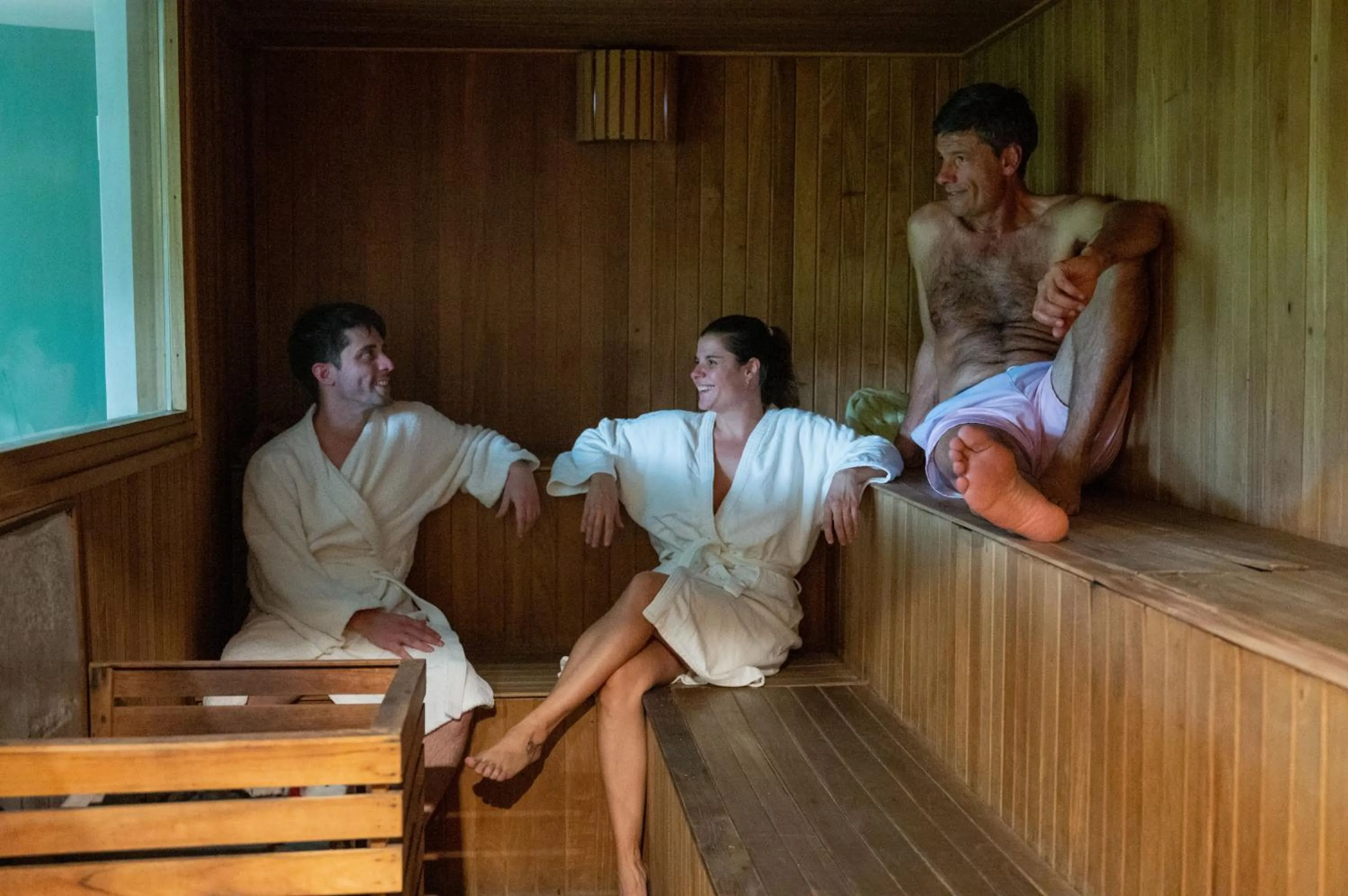 Sauna in Hotel del Bosque