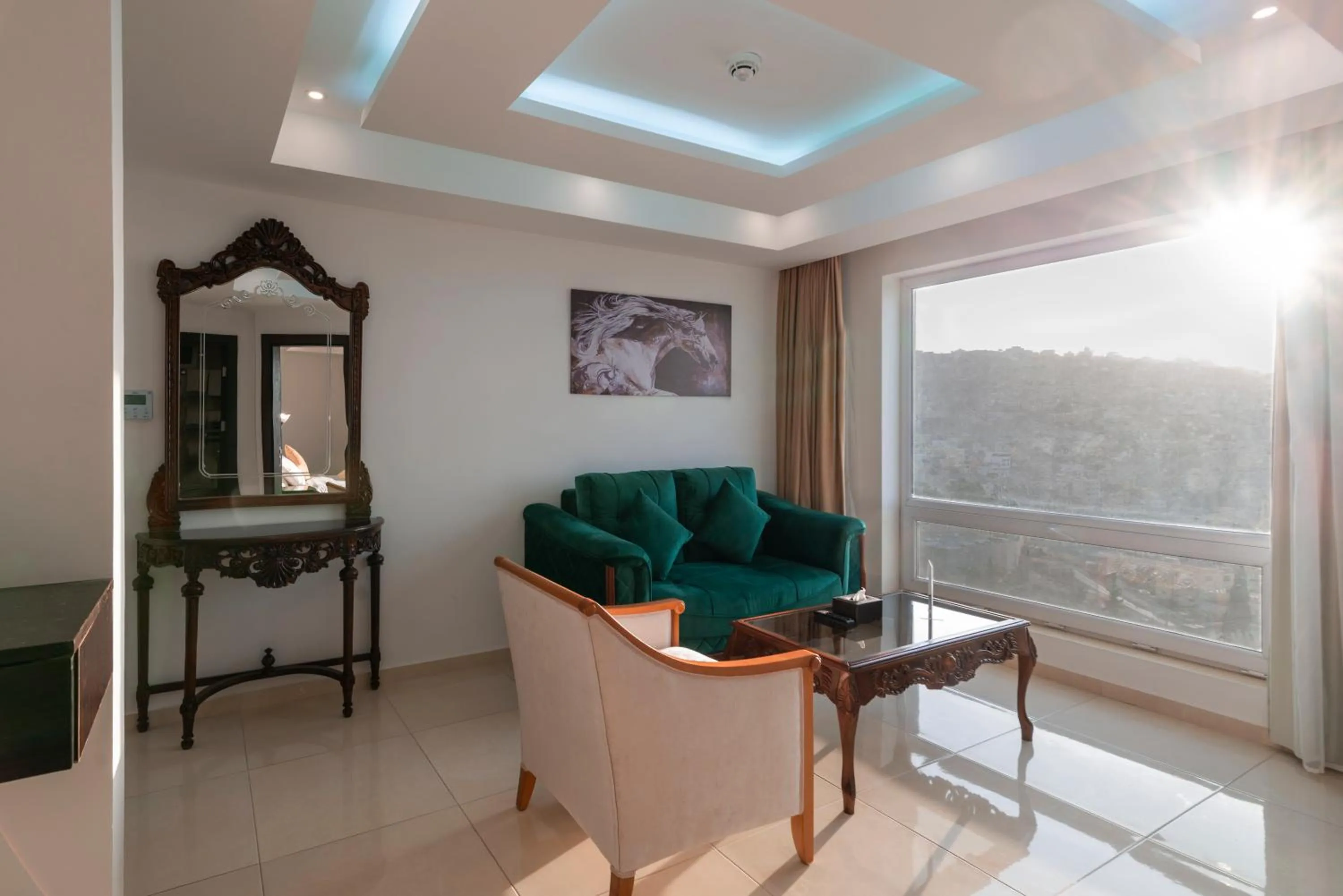 Living room in Petra Elite Hotel