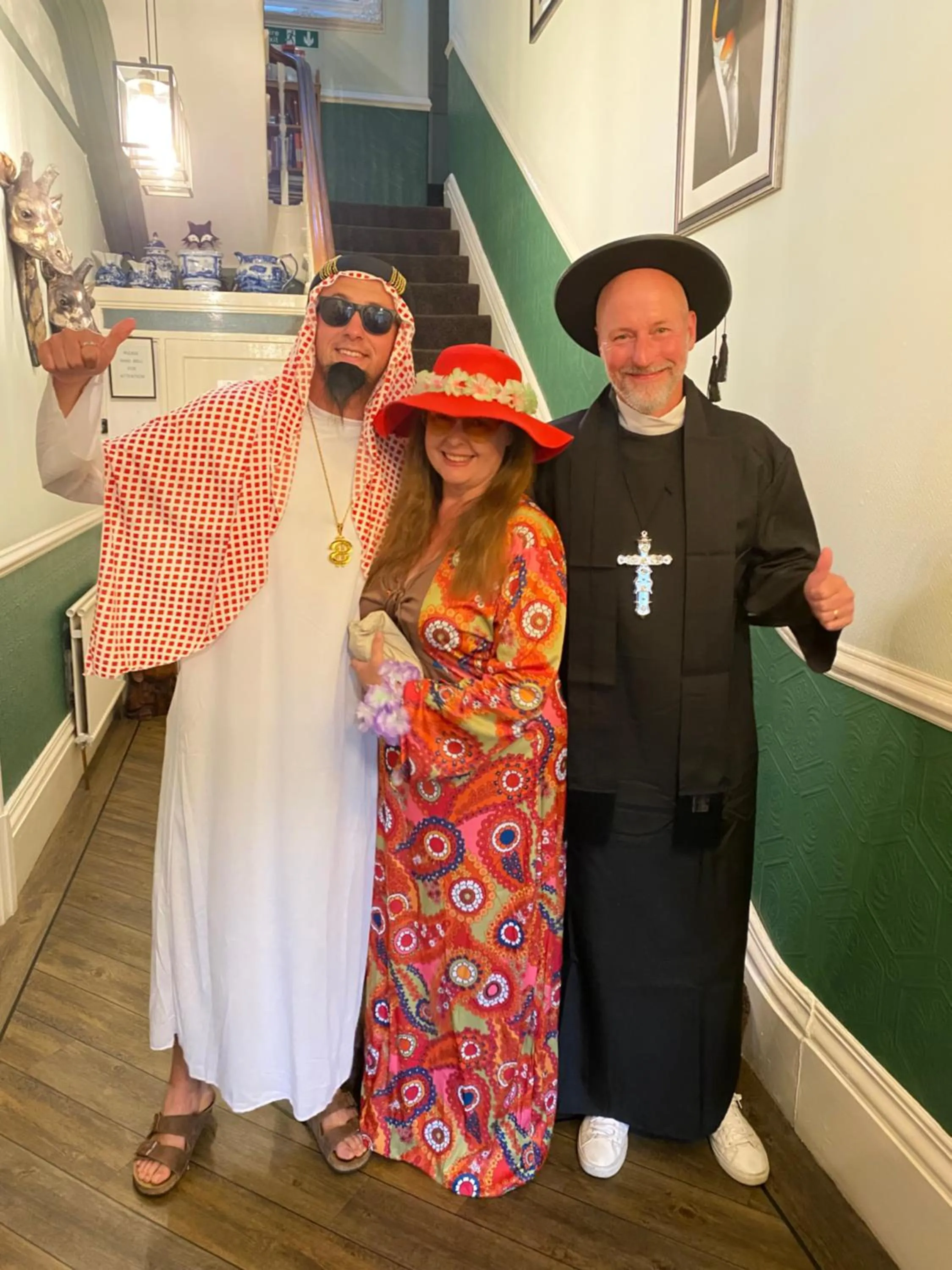 group of guests in Fox lodge