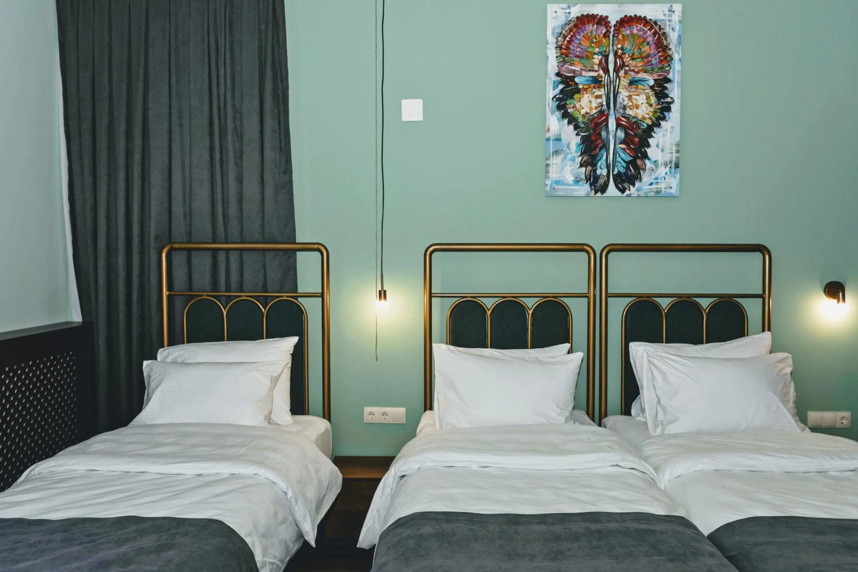 Bed in Paliani Hotel