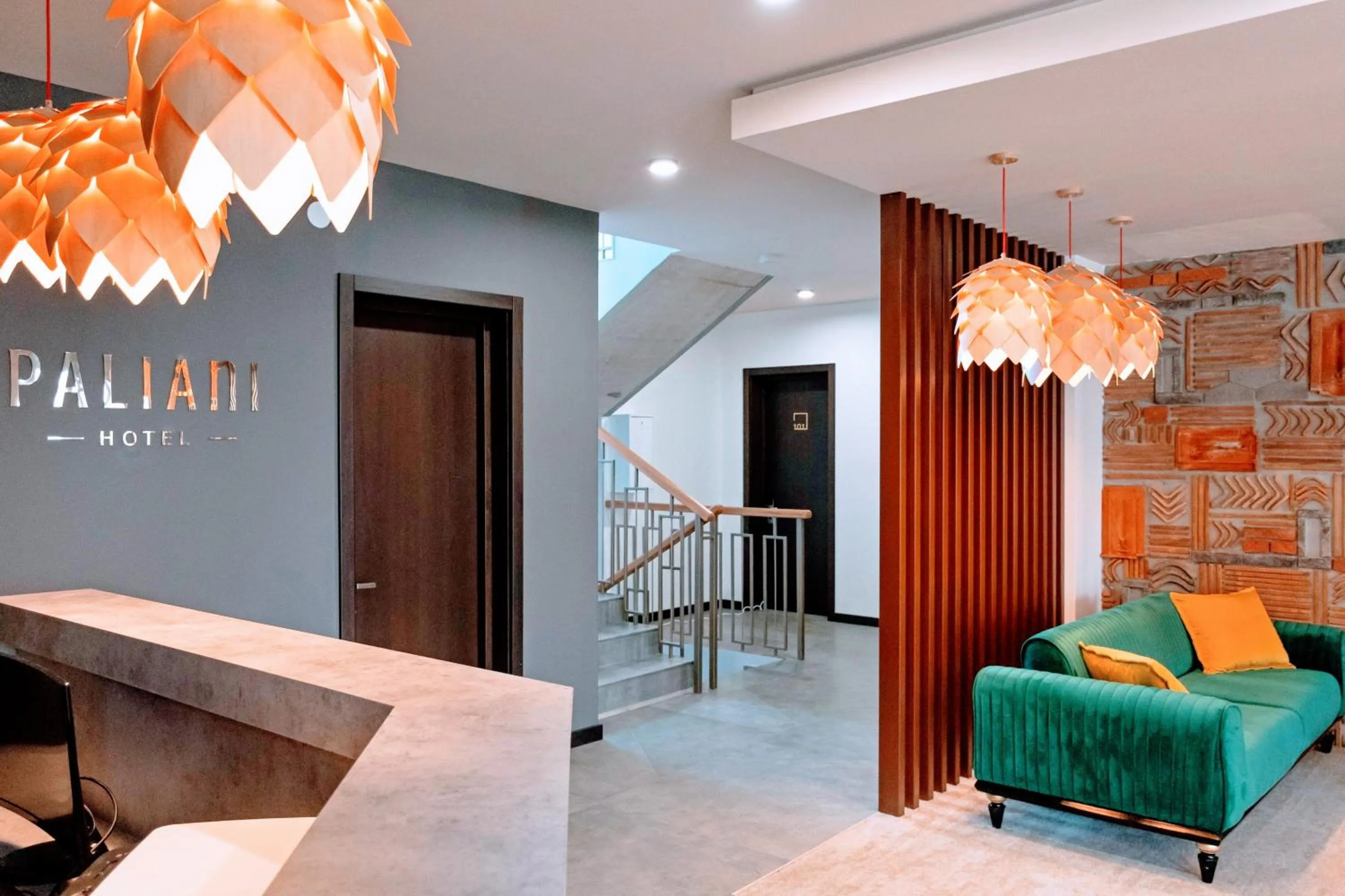 Lobby or reception in Paliani Hotel