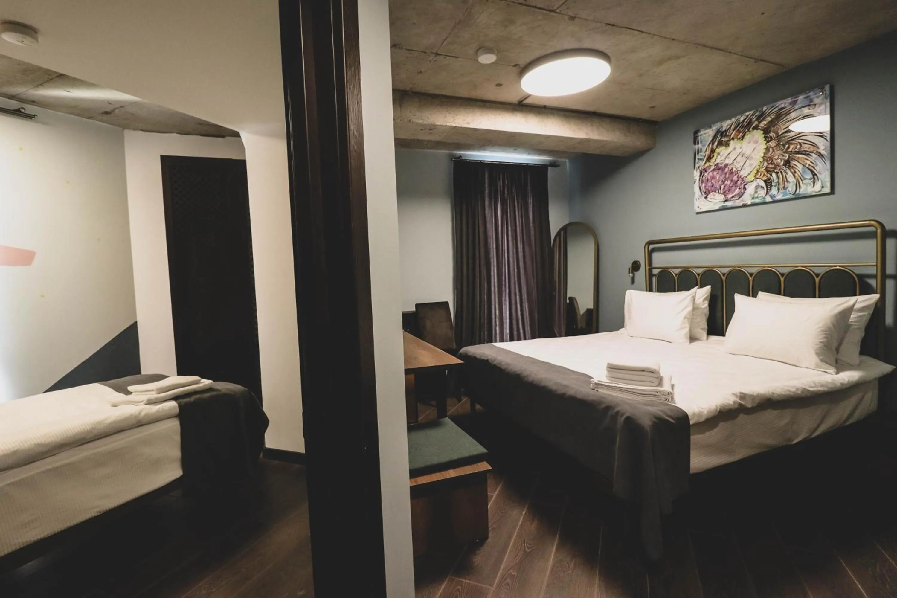 Bed in Paliani Hotel