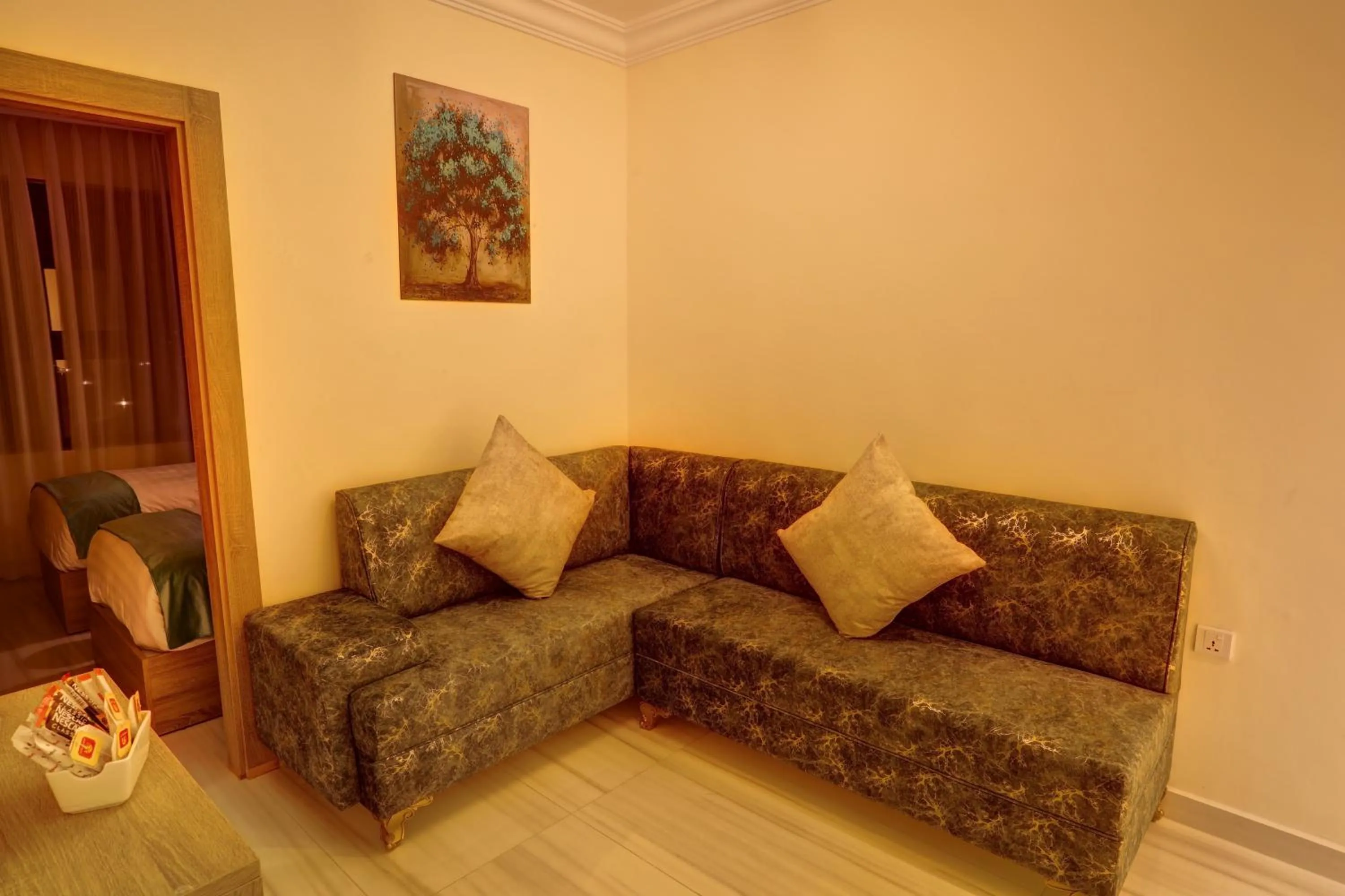 Living room in Turquoise Hotel