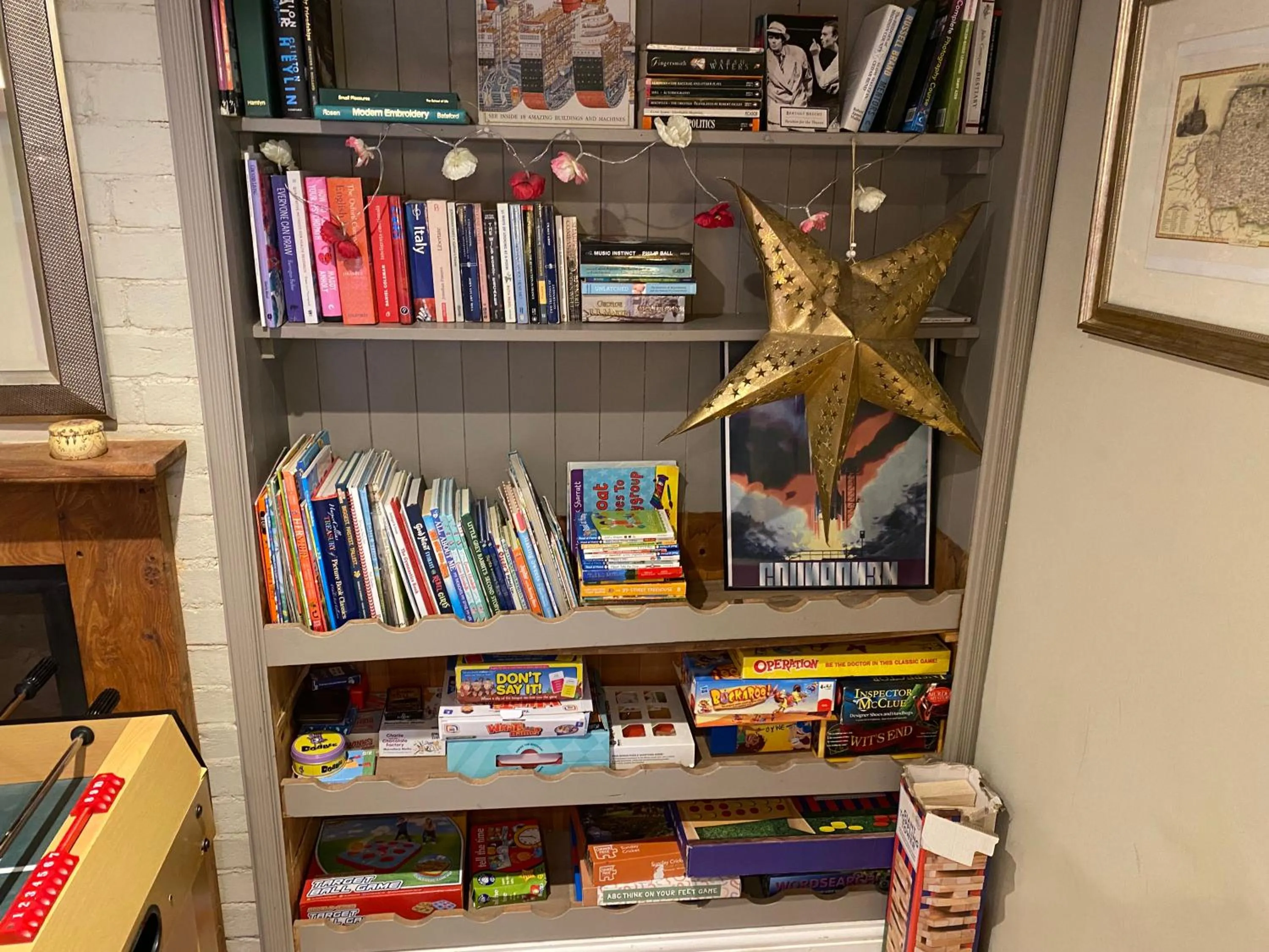 Library in Stone Cottage