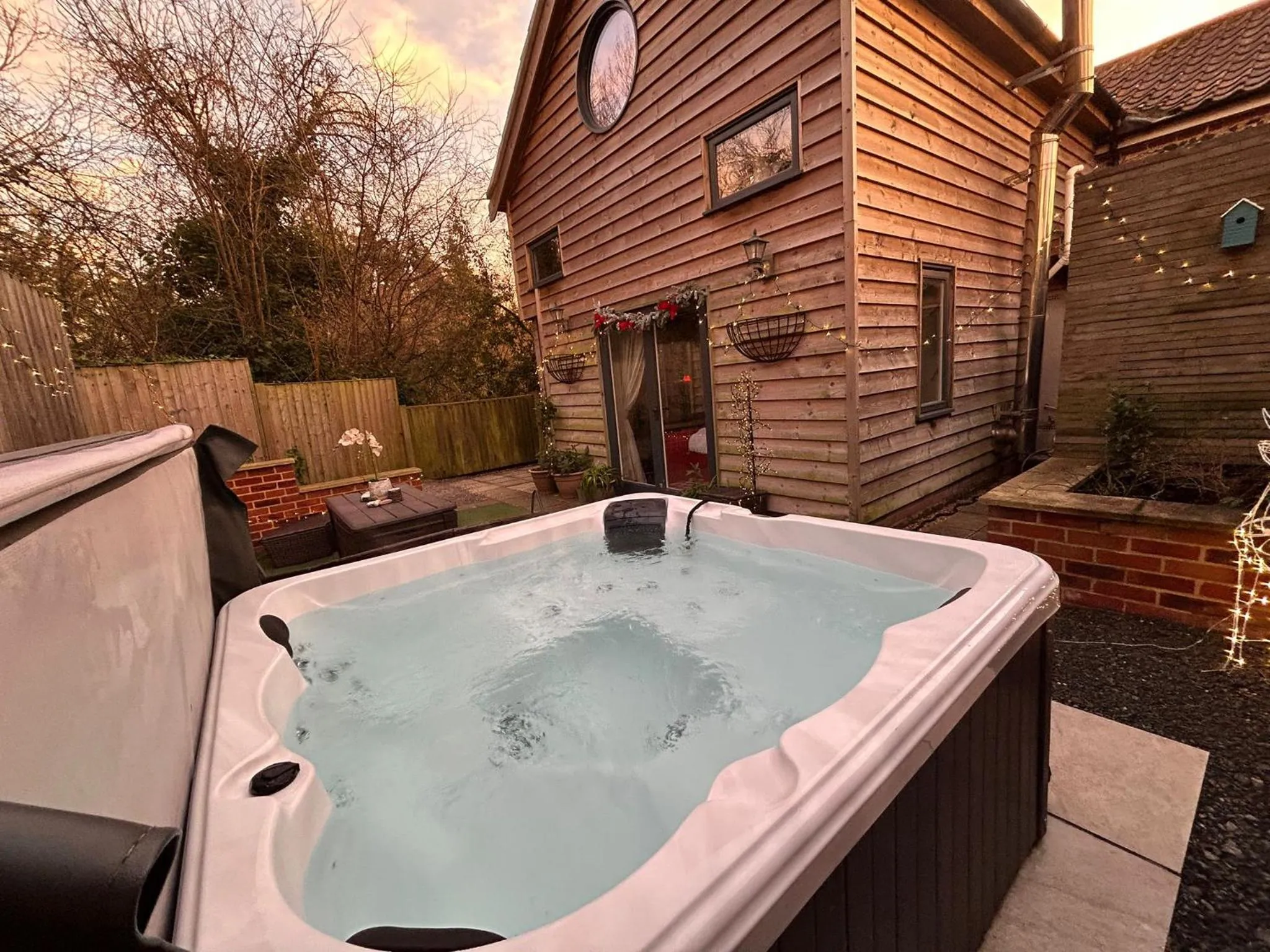 Hot Tub in Stone Cottage