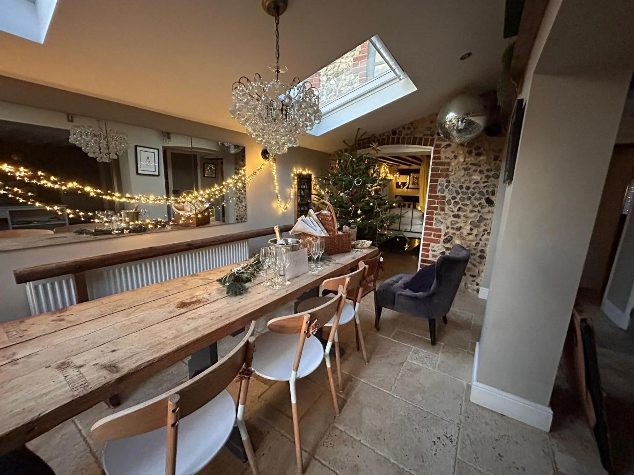 Dining area in Stone Cottage