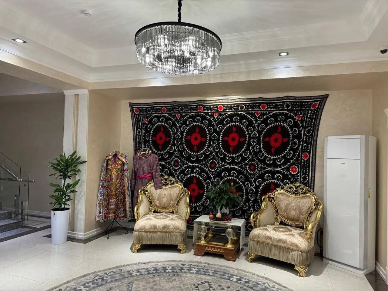 Living room in al Madina Hotel Samarkand