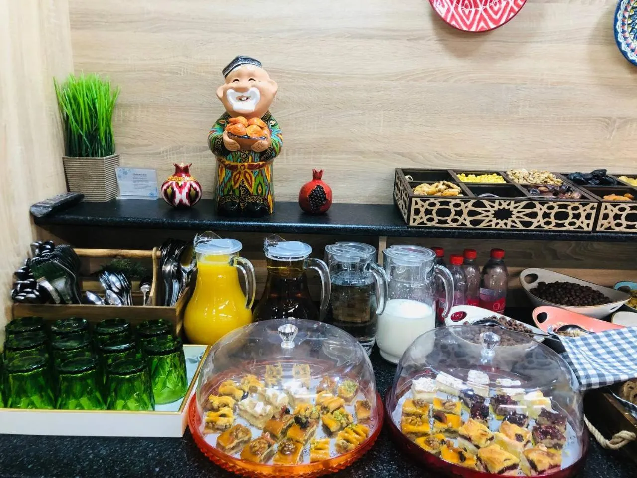 Buffet breakfast in al Madina Hotel Samarkand