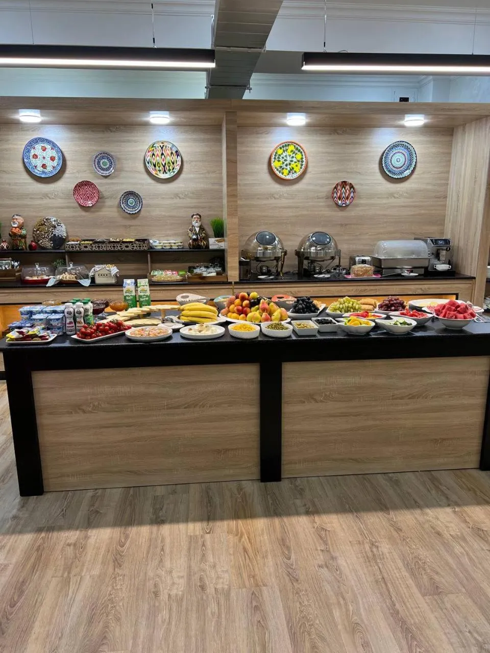 Buffet breakfast in al Madina Hotel Samarkand