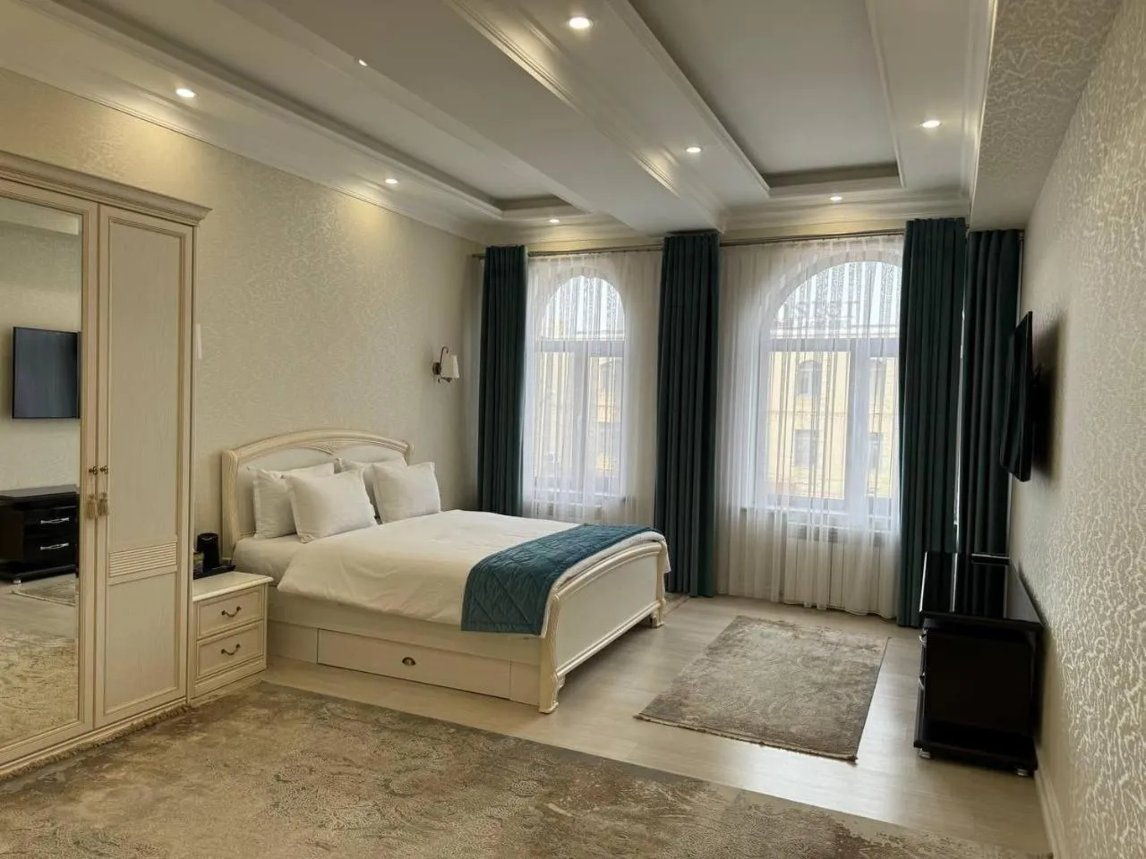 Bed in al Madina Hotel Samarkand