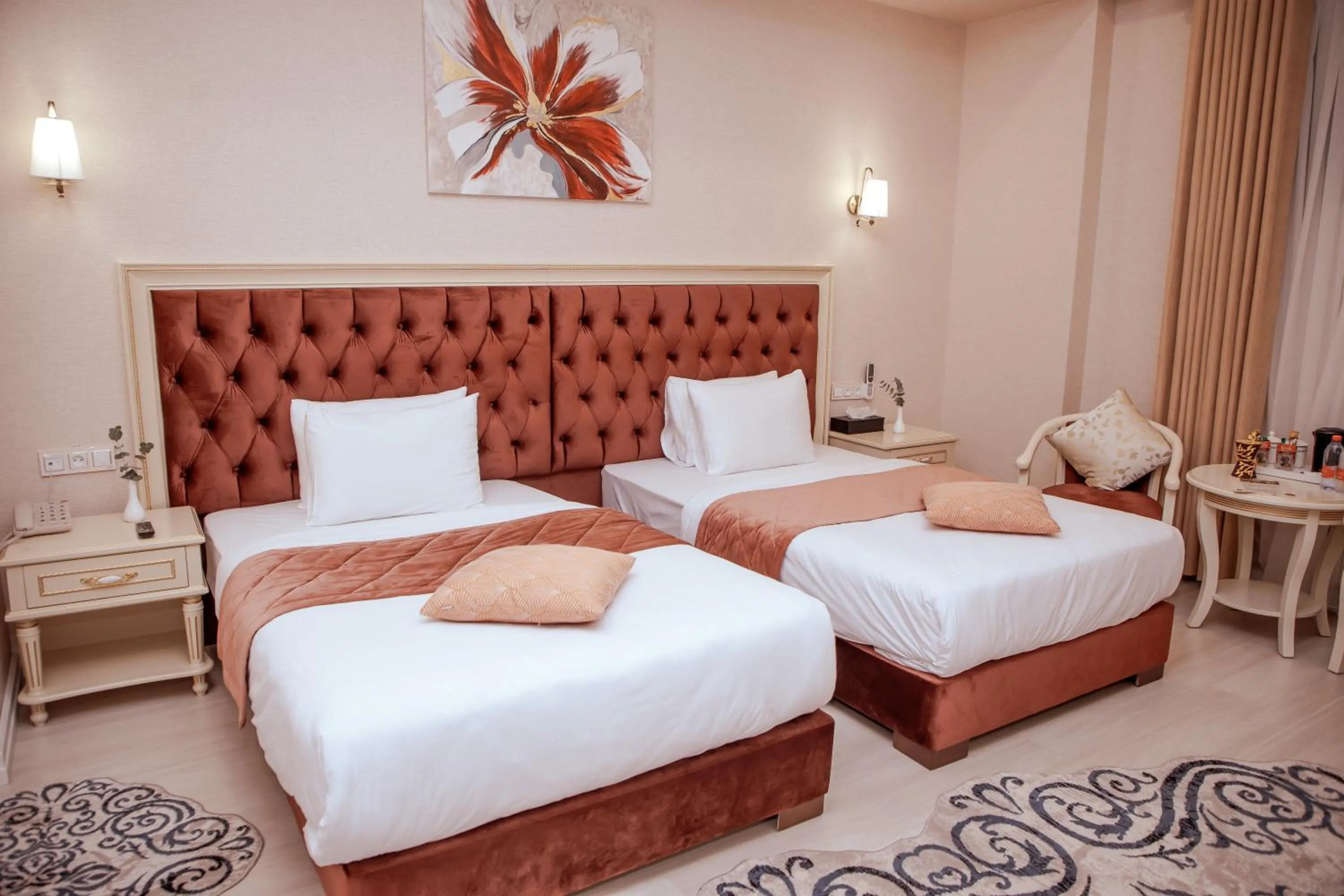 Bedroom, Bed in al Madina Hotel Samarkand