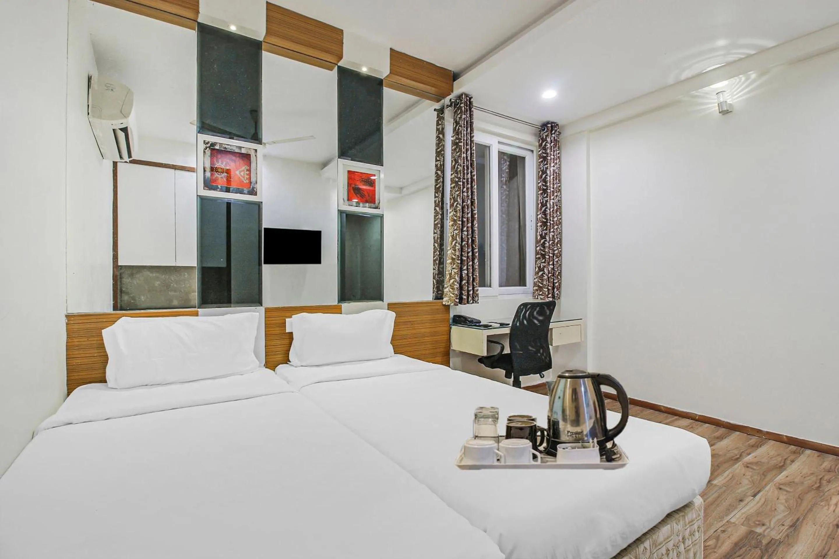 Bedroom, Bed in Super Townhouse Eaglewood Gachibowli