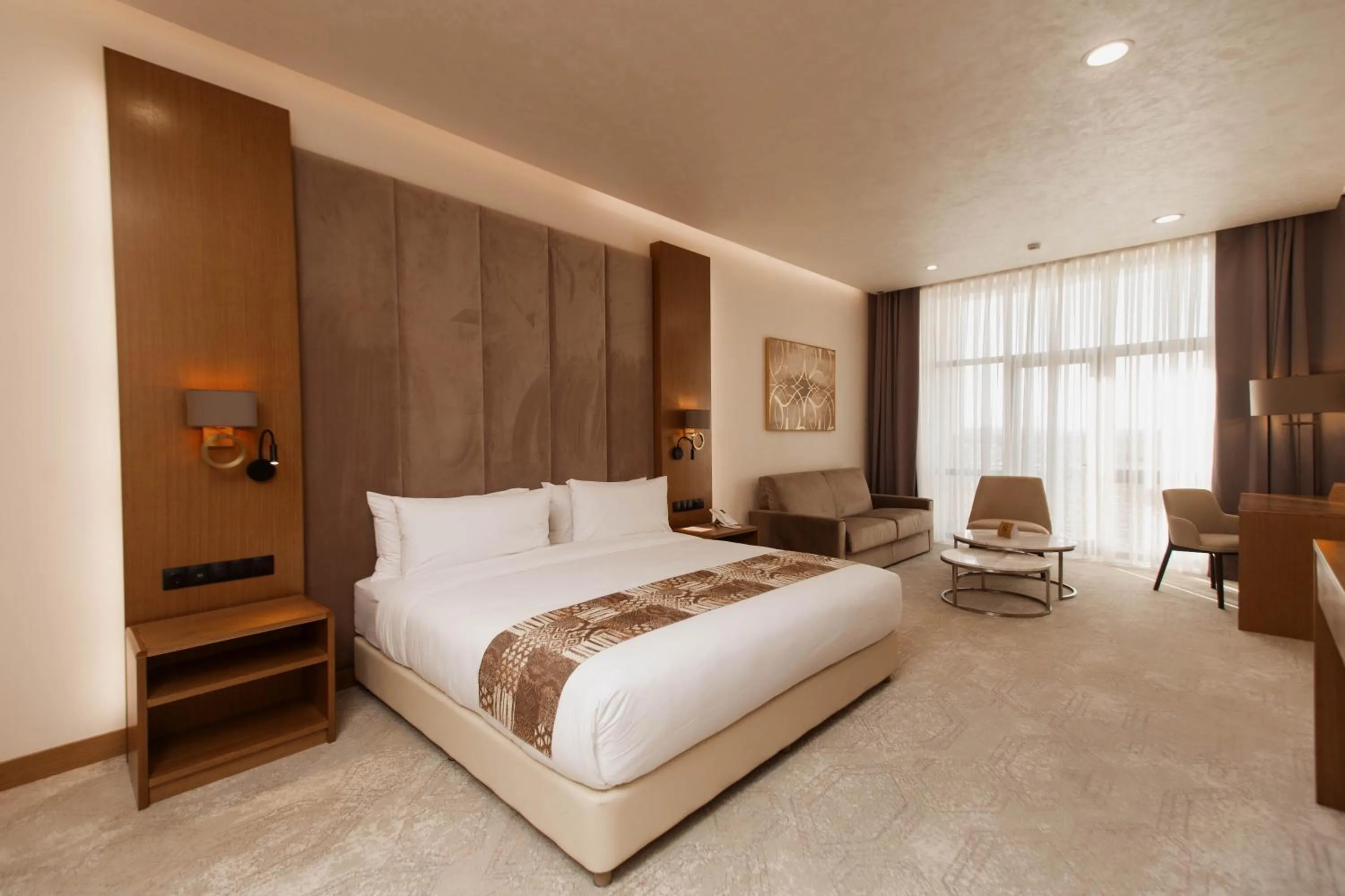 Photo of the whole room, Bed in Farovon Khiva Hotel