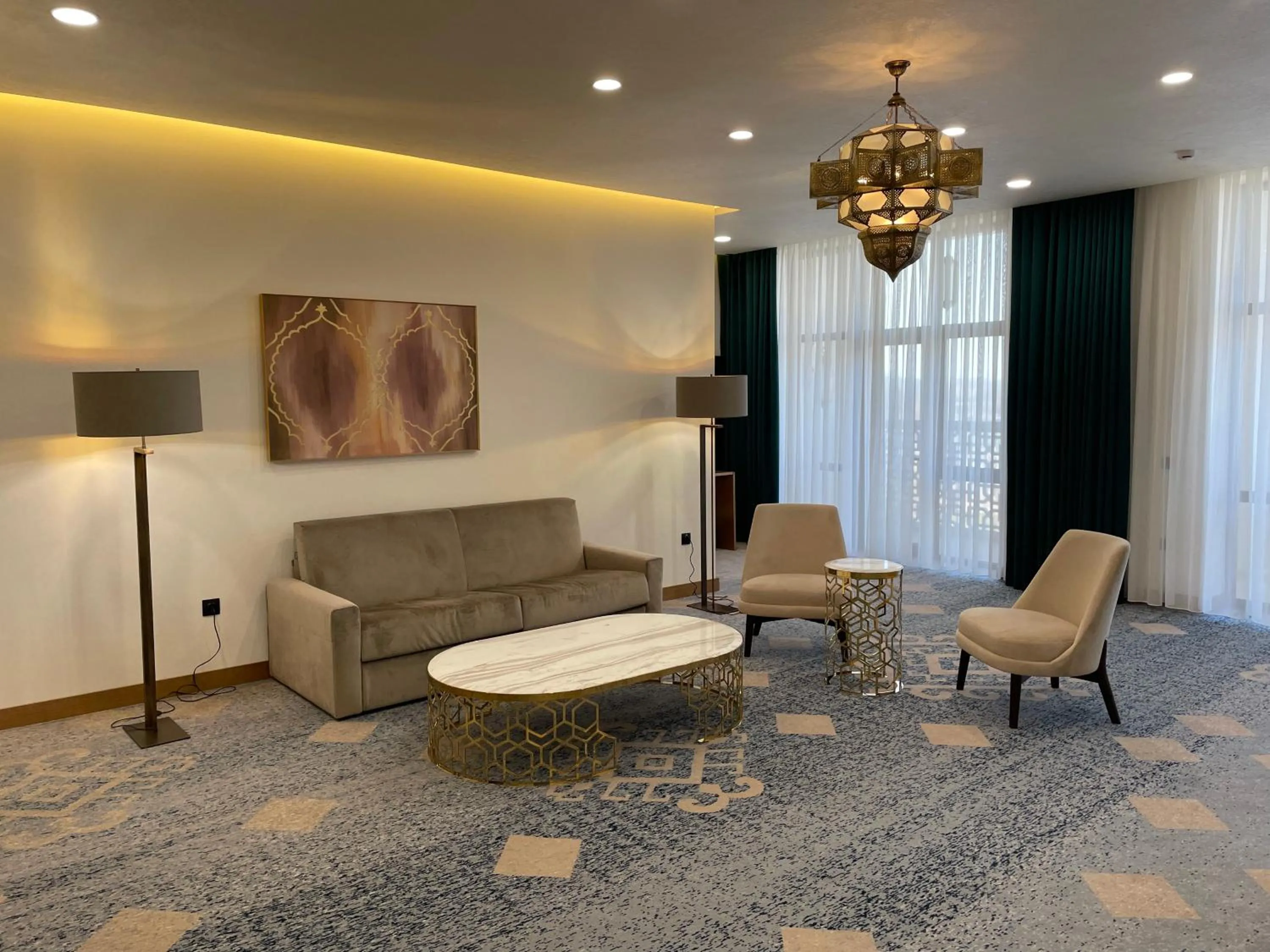 Living room in Farovon Khiva Hotel