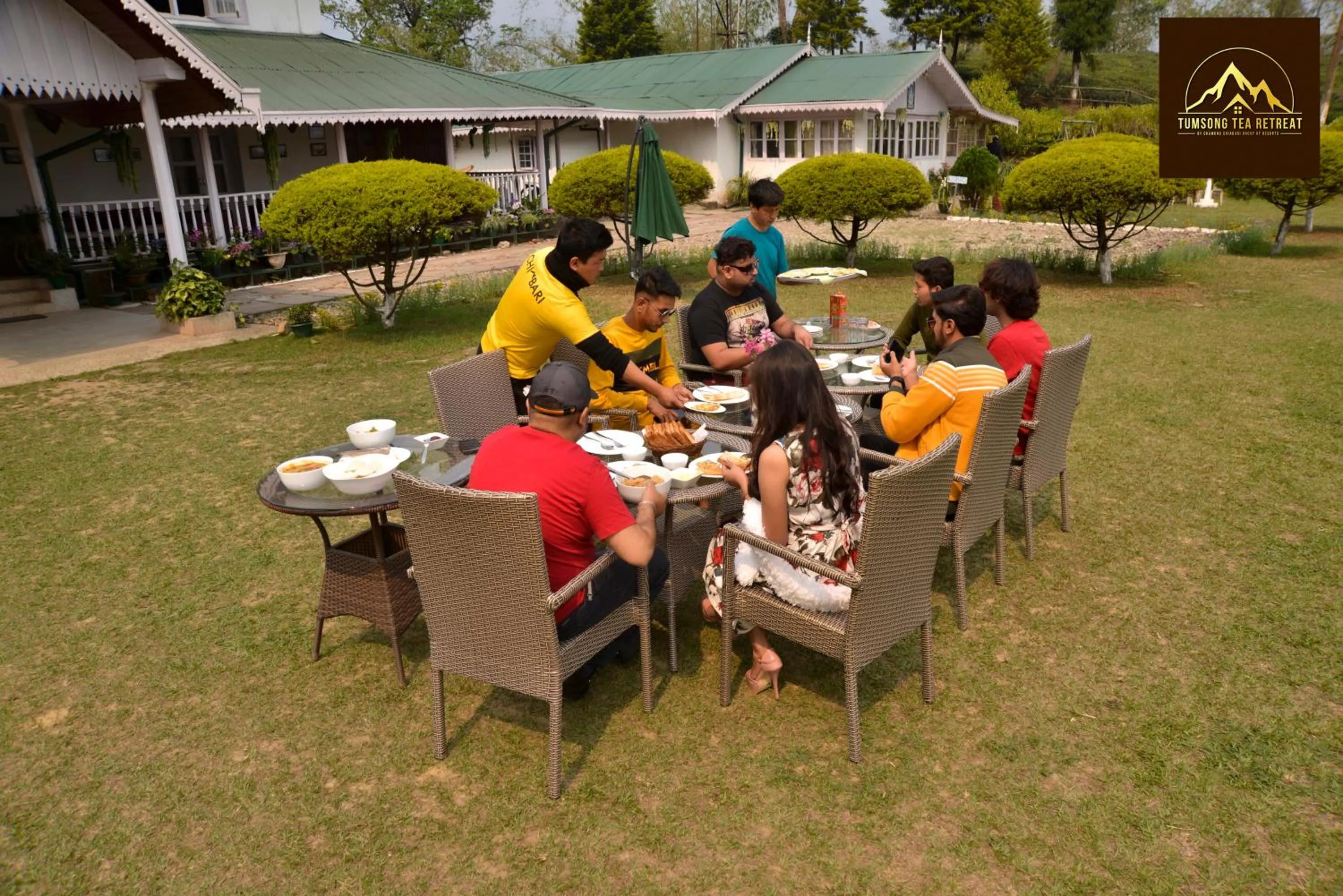 Breakfast in Tumsong Tea Retreat