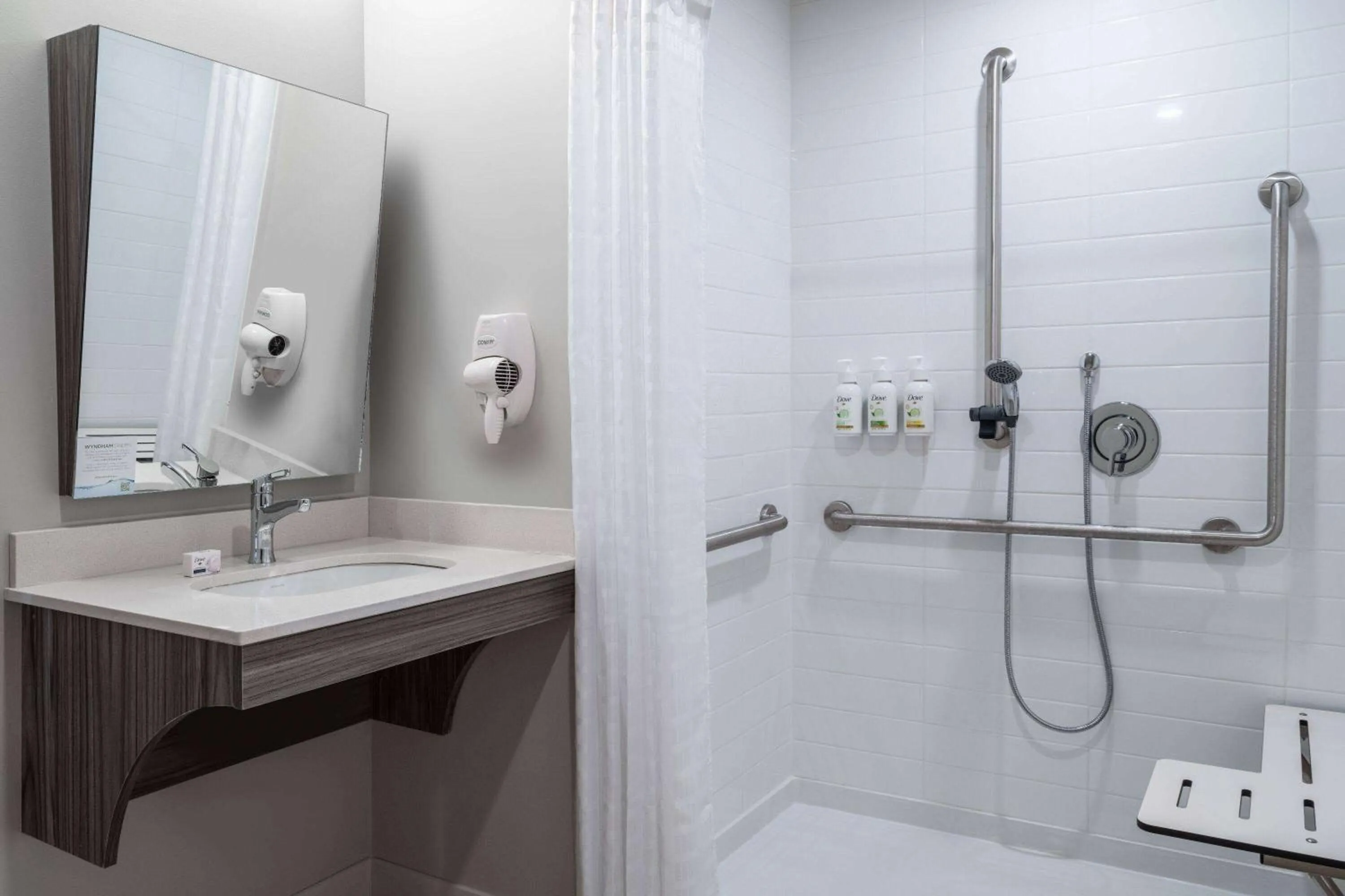 Shower in Microtel Inn & Suites by Wyndham Kanata Ottawa West