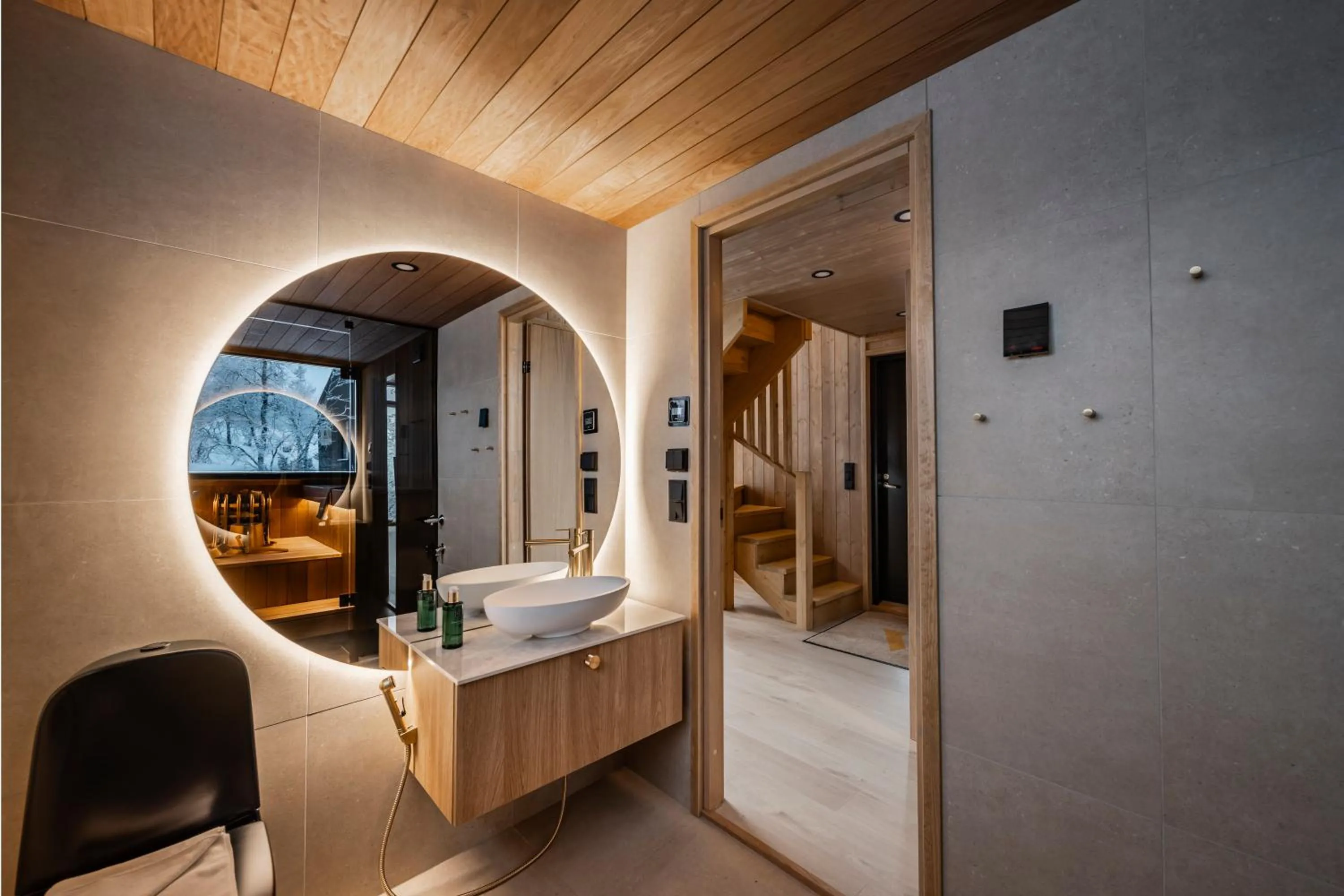 Bathroom, Bed in Aurora Collection