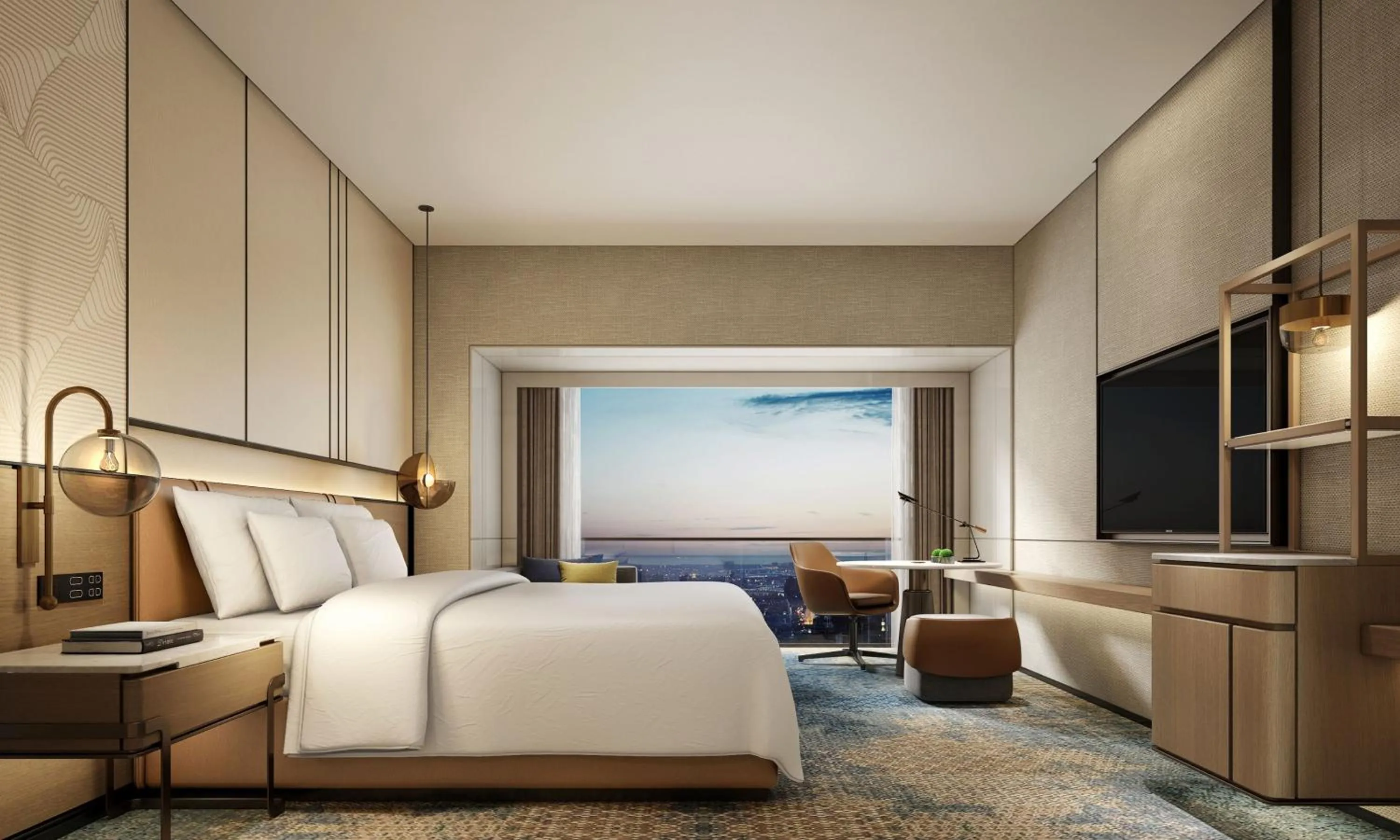 Photo of the whole room, Bed in Crowne Plaza Hohhot City Center