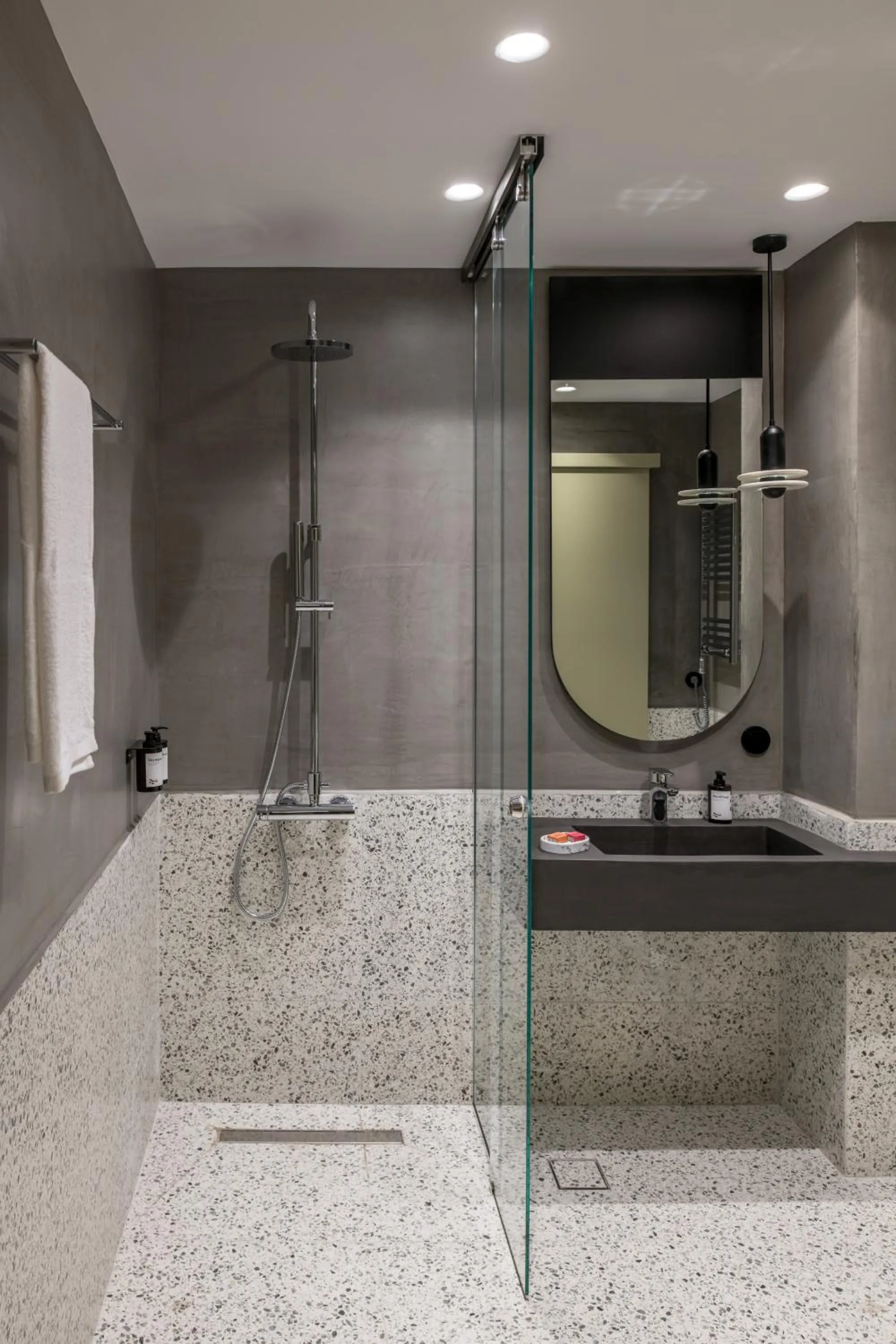 Shower in 72 AD Suites