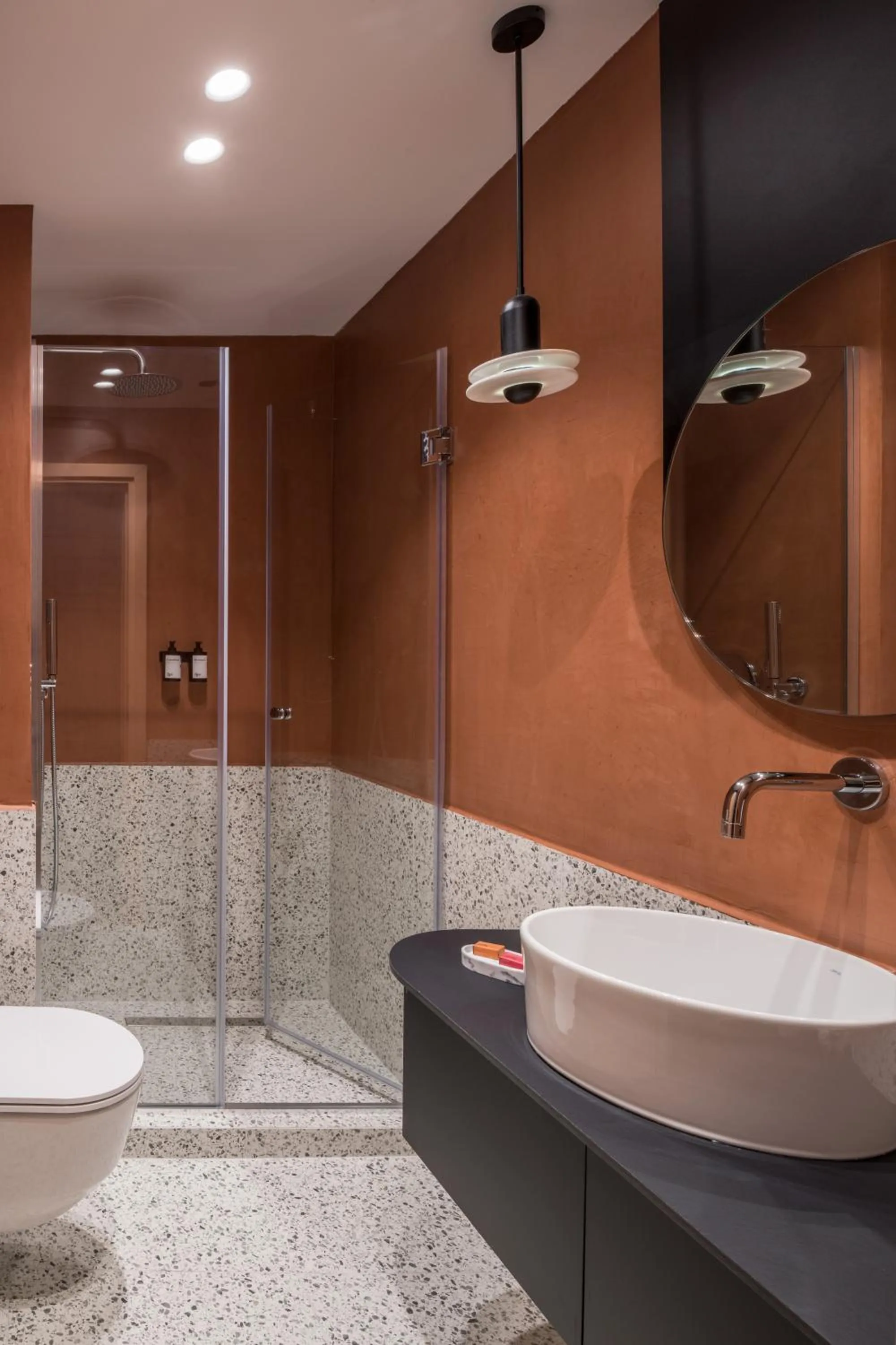 Shower in 72 AD Suites