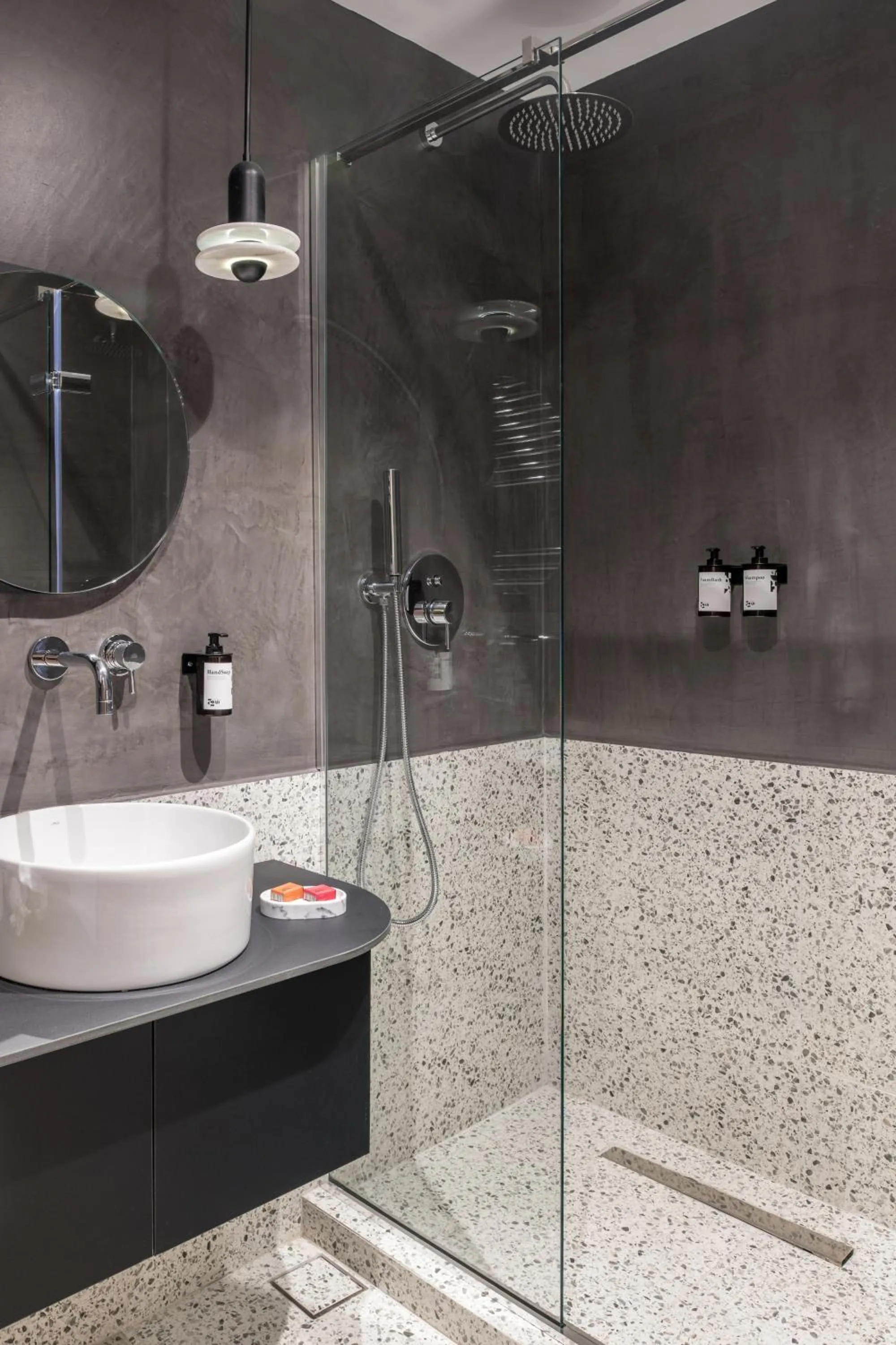 Shower in 72 AD Suites