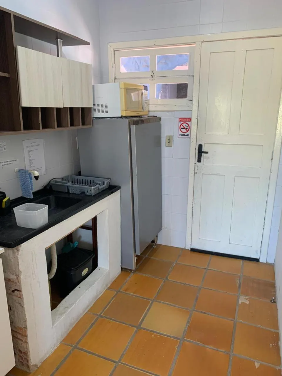 Kitchen or kitchenette in Pousada Portal da Praia