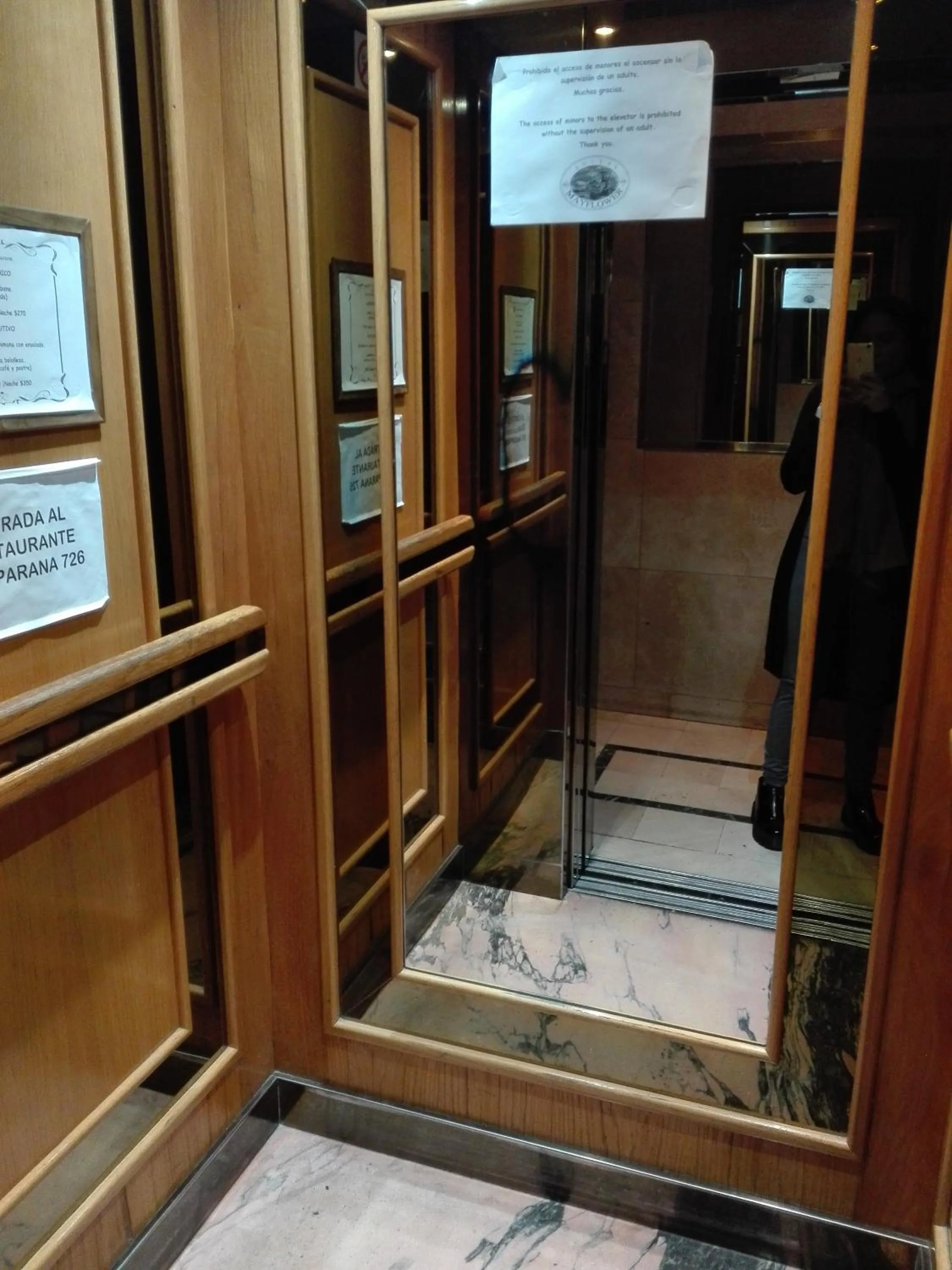 elevator in Mayflower Suites