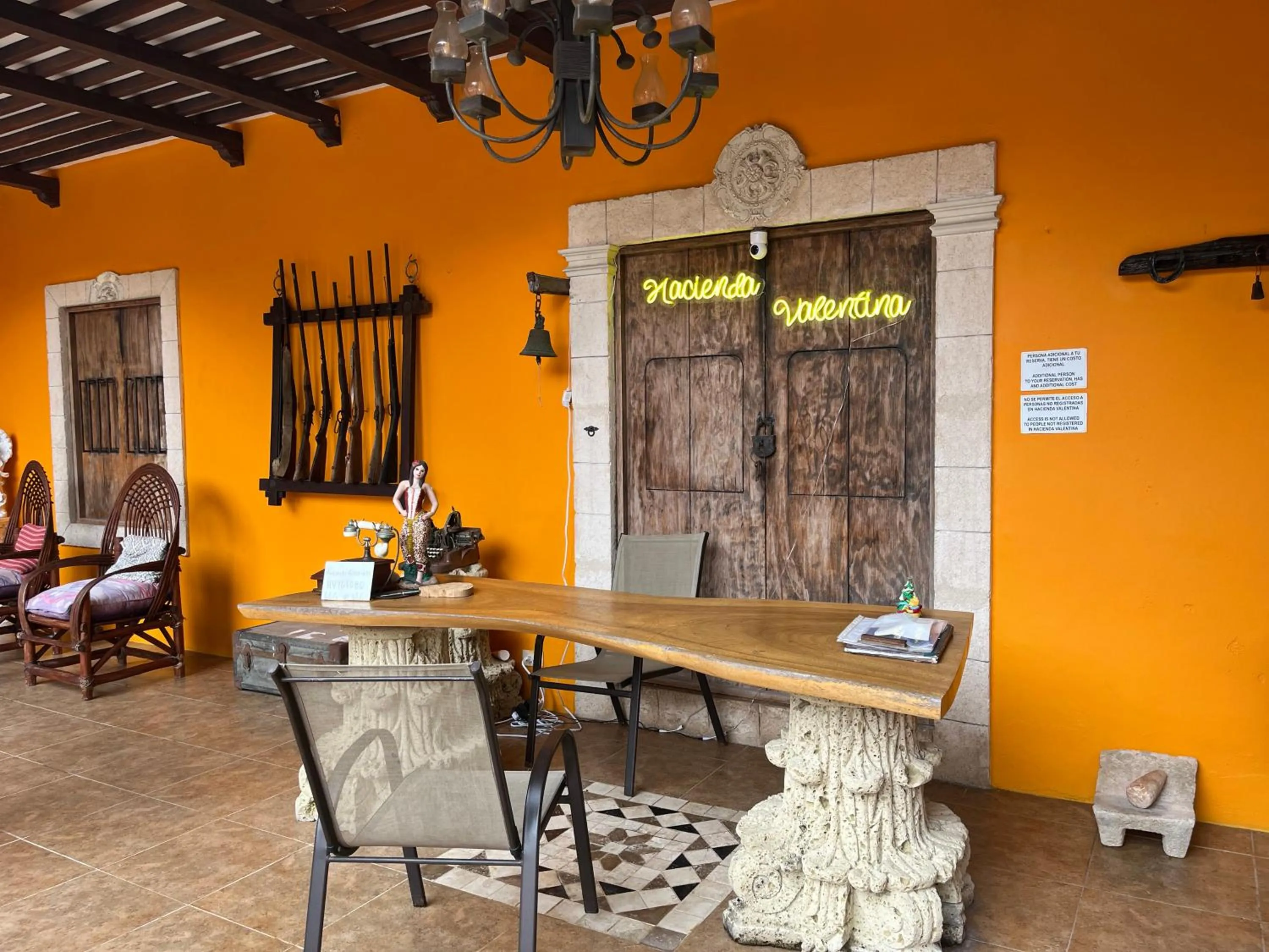 Lobby or reception in Hacienda Valentina