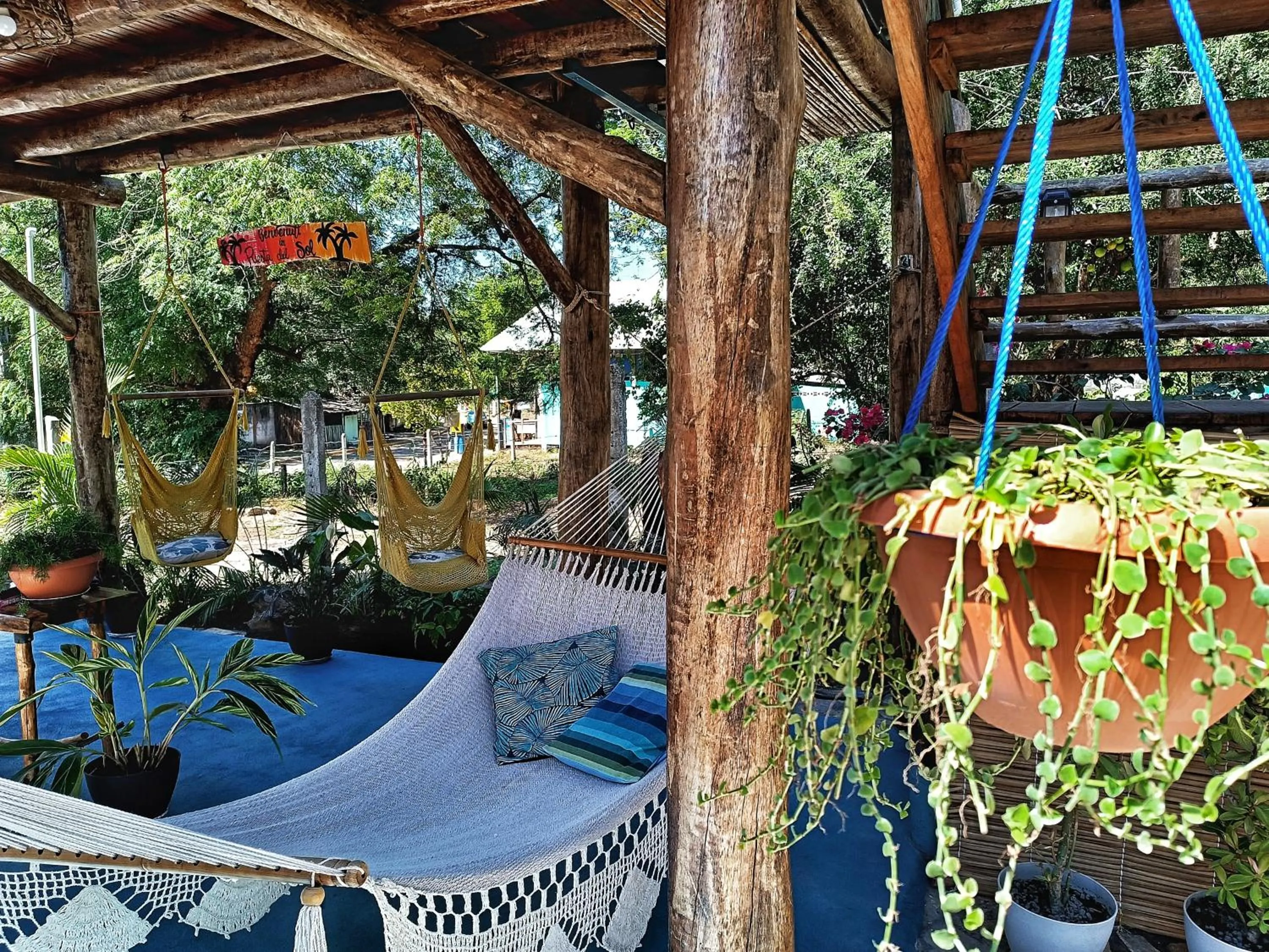 Patio in Hotel Cabañas Puesta del Sol