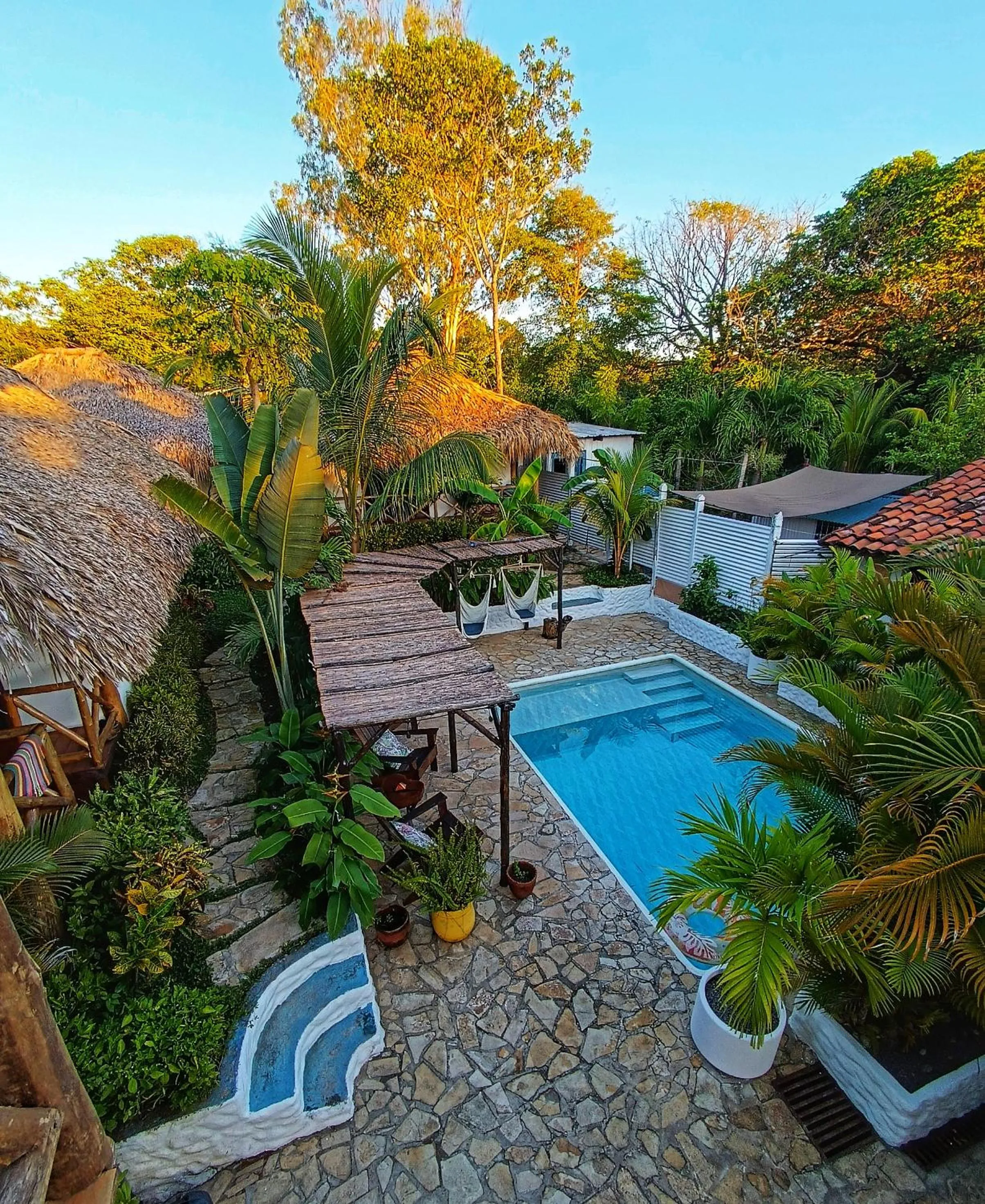 Garden in Hotel Cabañas Puesta del Sol