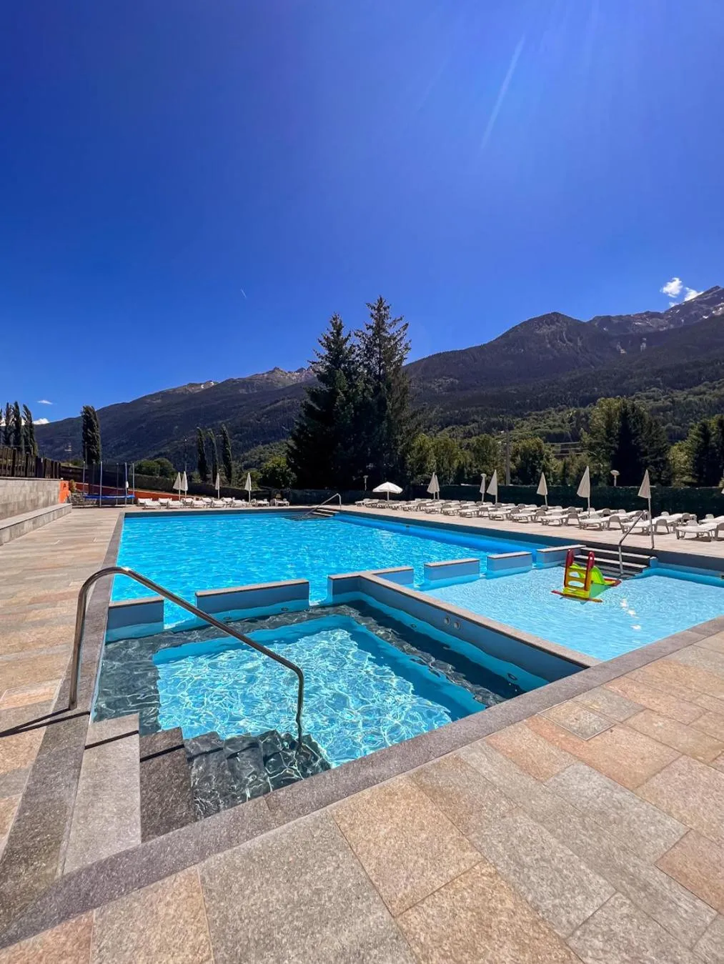 Pool view in Bijoux Des Alpes - Mont Blanc Village