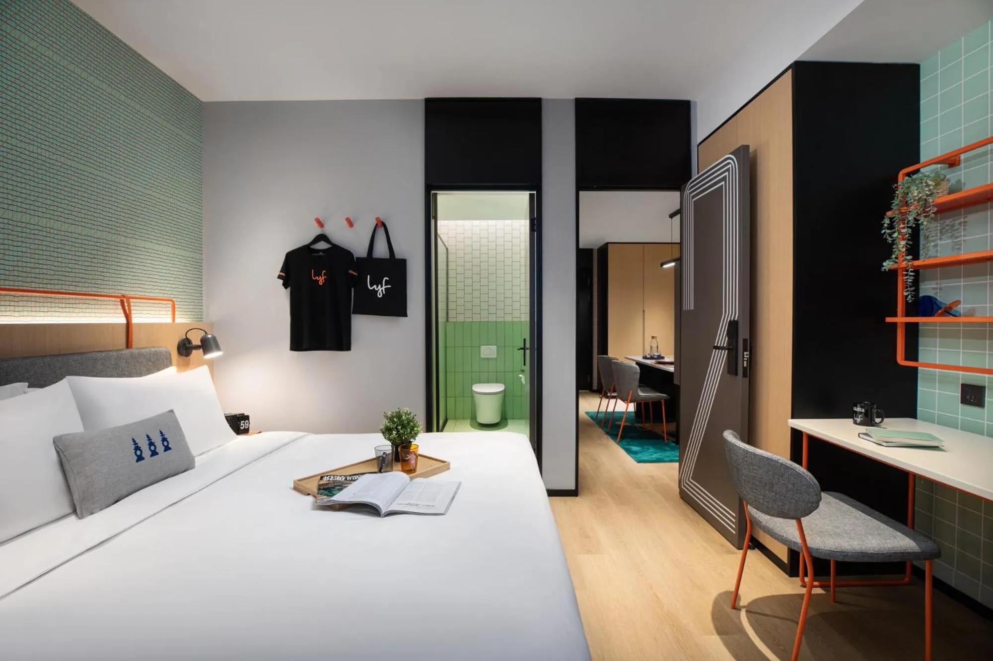 Photo of the whole room in lyf Mid-Town Hangzhou